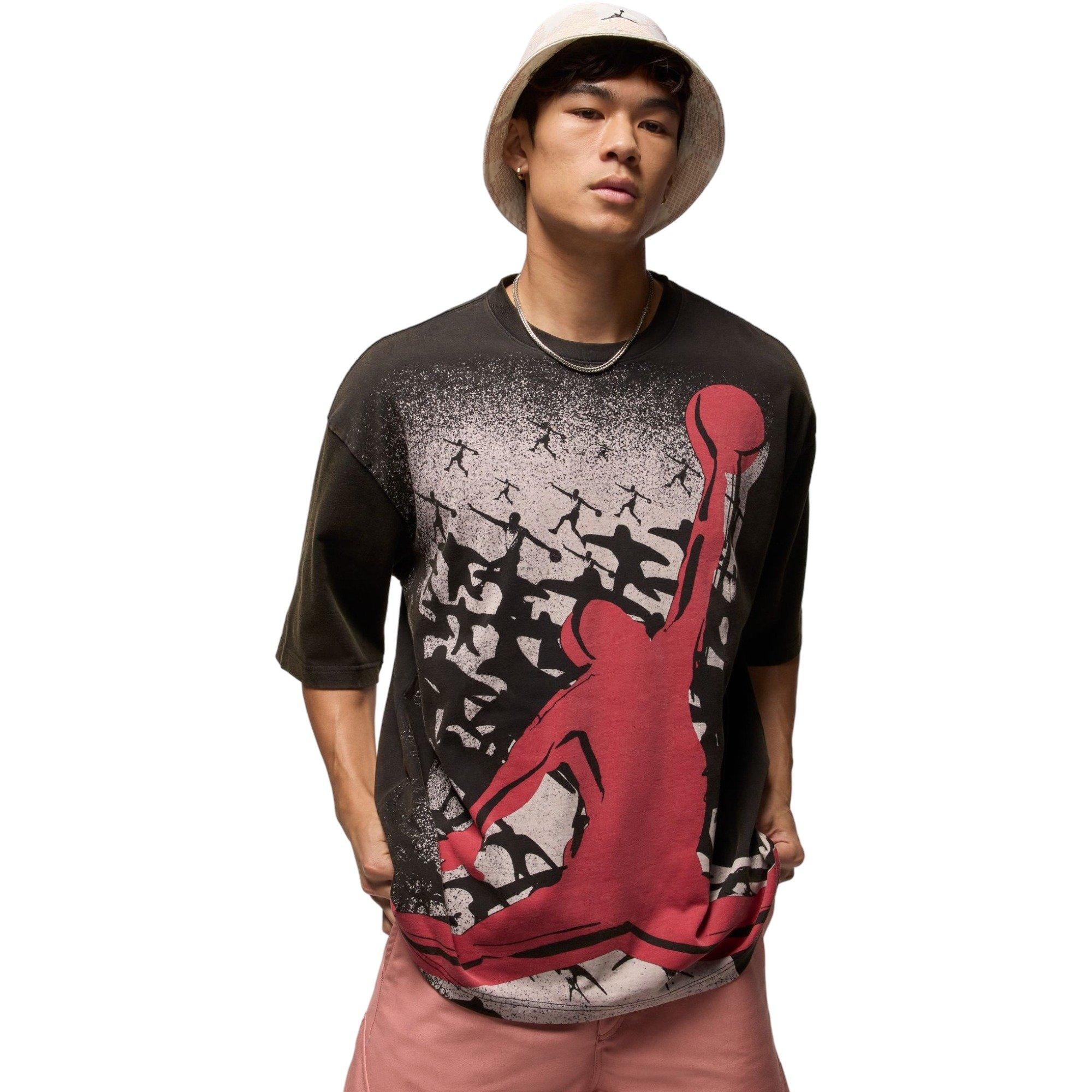 Jordan Men's Oversized Reissue Tee - BLACK Thumbnail View 1