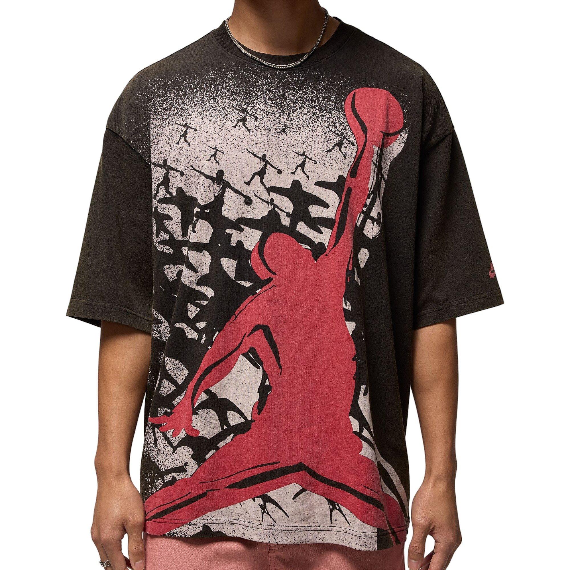 Jordan Men's Oversized Reissue Tee - BLACK Thumbnail View 4