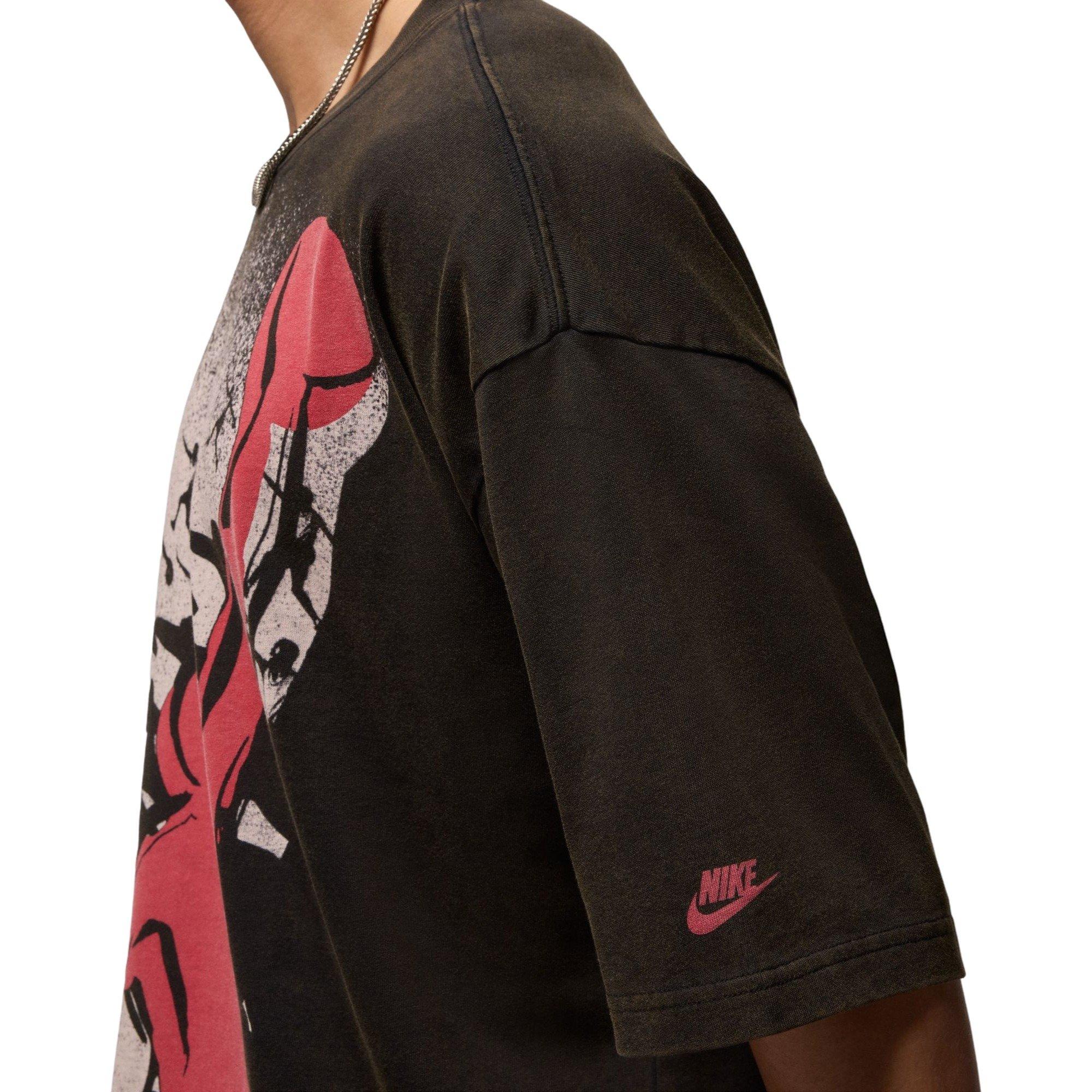 Jordan Men's Oversized Reissue Tee - BLACK Thumbnail View 5