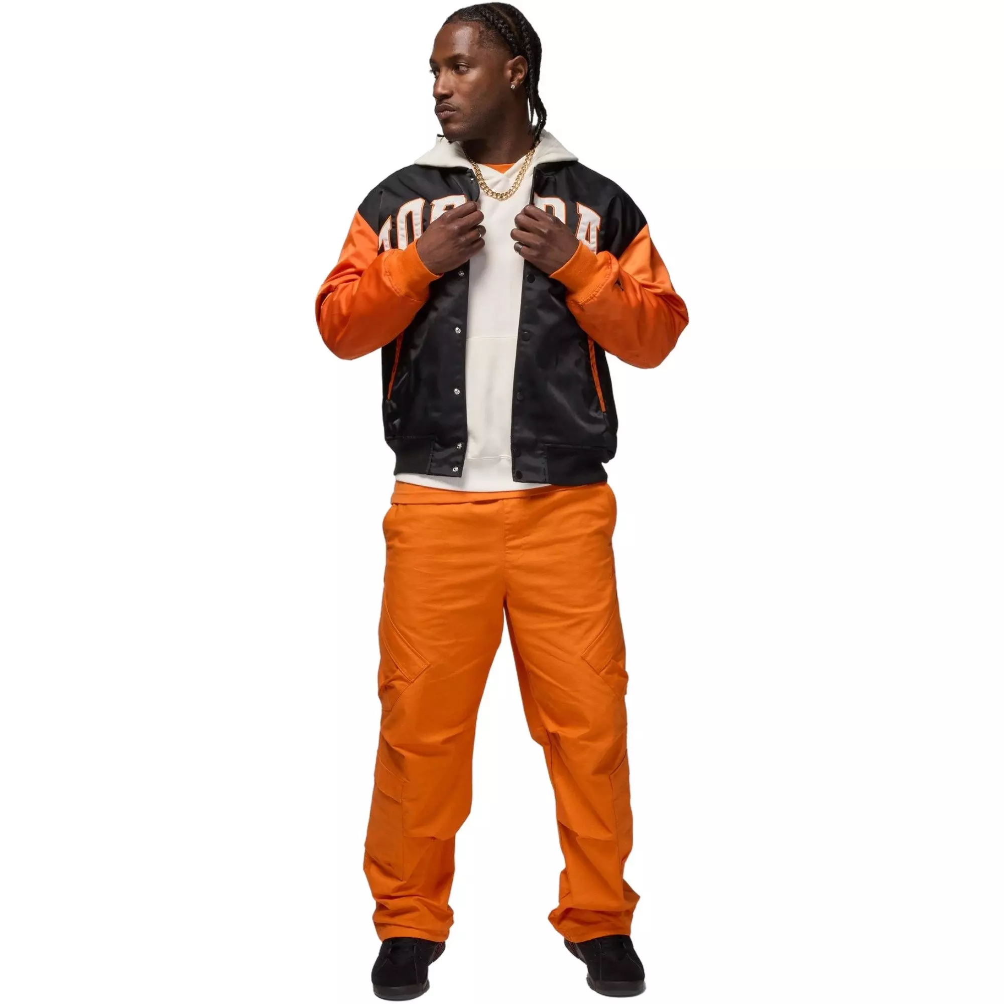 Jordan Men's Brooklyn Collegiate Varsity Jacket - BLACK