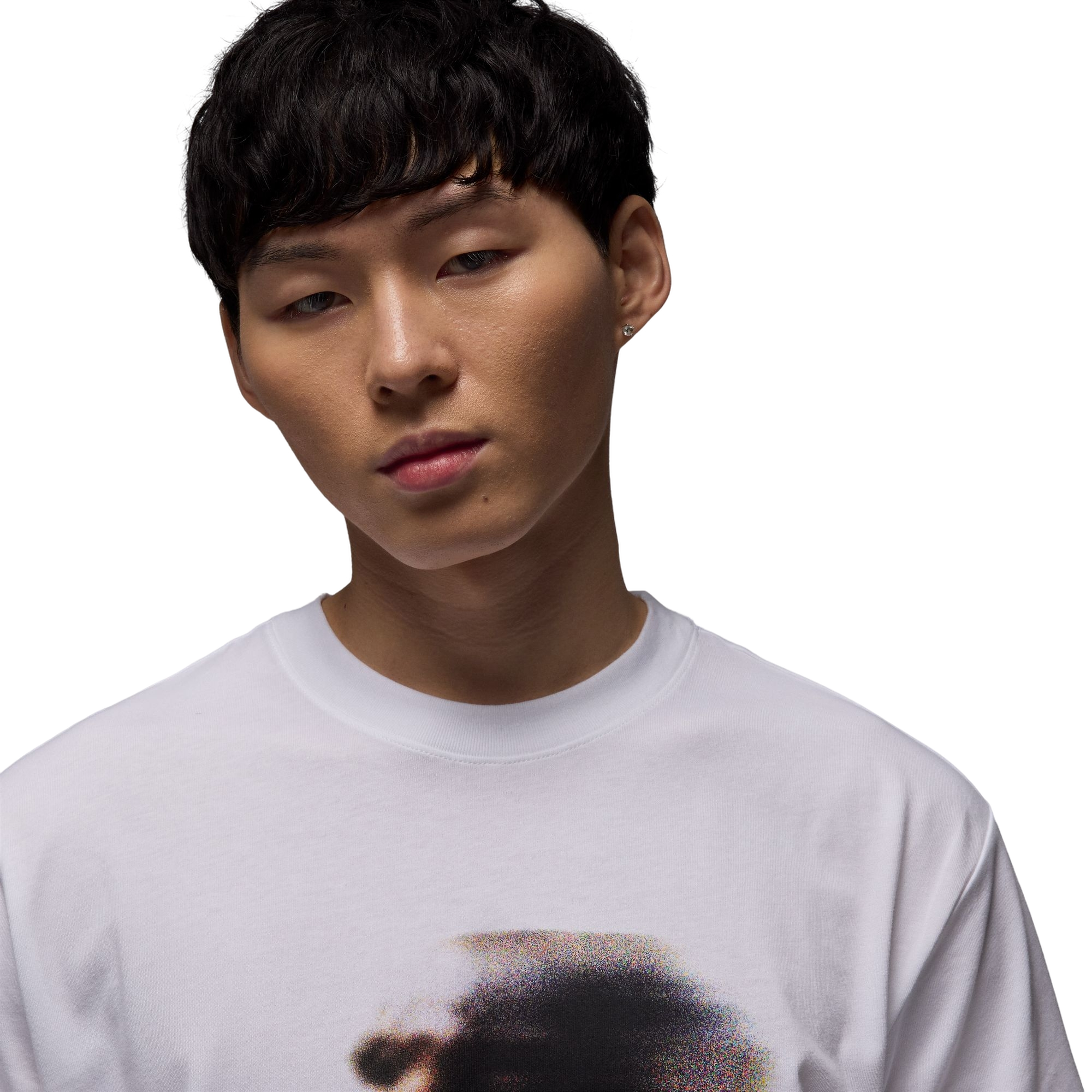 Jordan Men's Sport Dri-FIT Graphic Tee - WHITE Thumbnail View 3