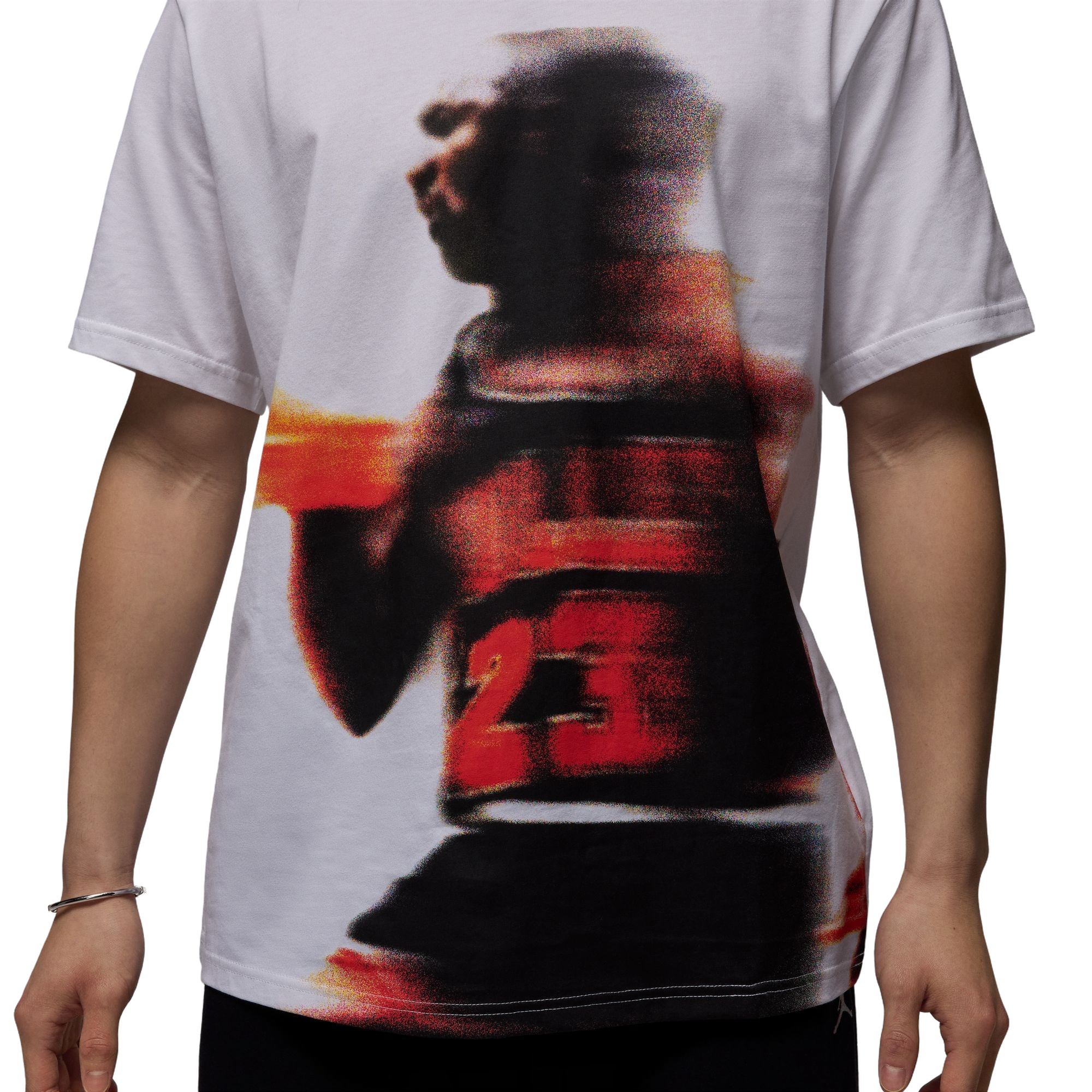 Jordan Men's Sport Dri-FIT Graphic Tee - WHITE Thumbnail View 4