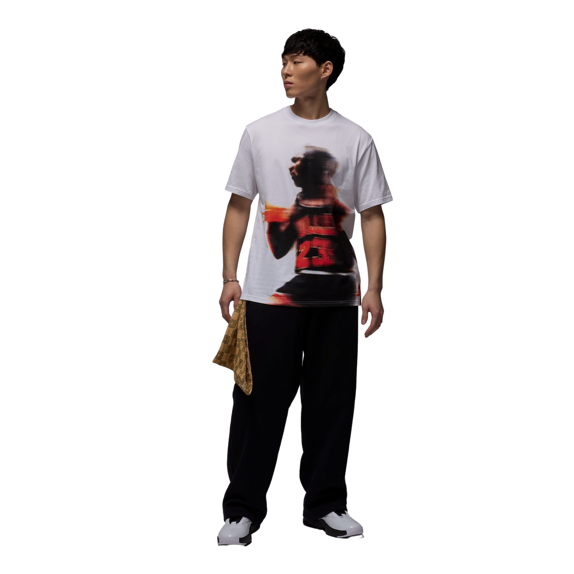 Jordan Men's Sport Dri-FIT Graphic Tee - WHITE Thumbnail View 6