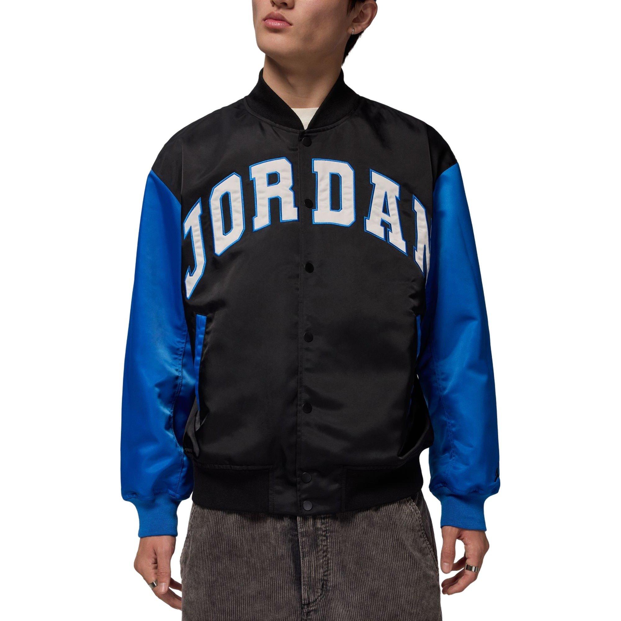 Jordan Men's Brooklyn Collegiate Varsity Jacket-Black - BLACK Thumbnail View 4