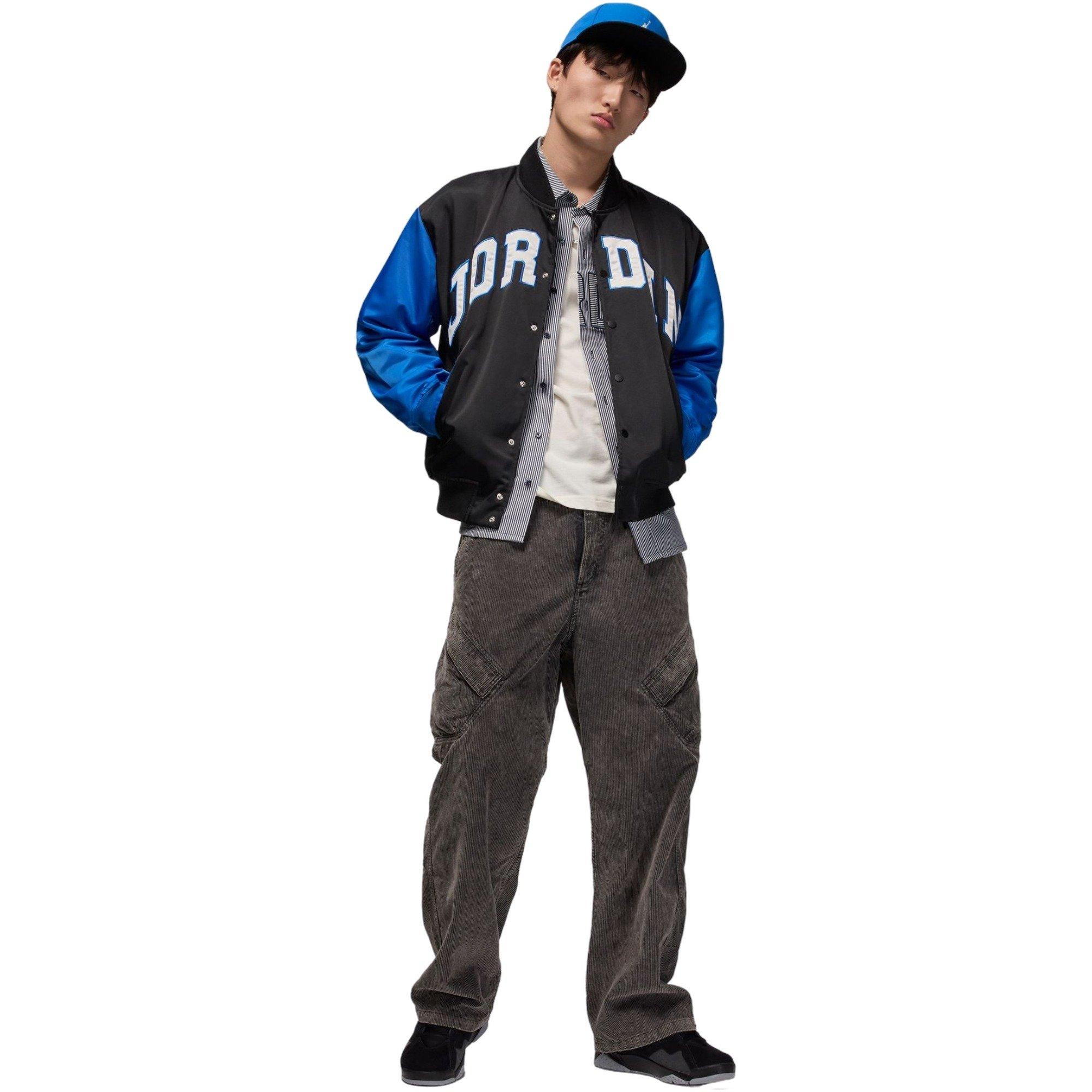Jordan Men's Brooklyn Collegiate Varsity Jacket-Black - BLACK Thumbnail View 7