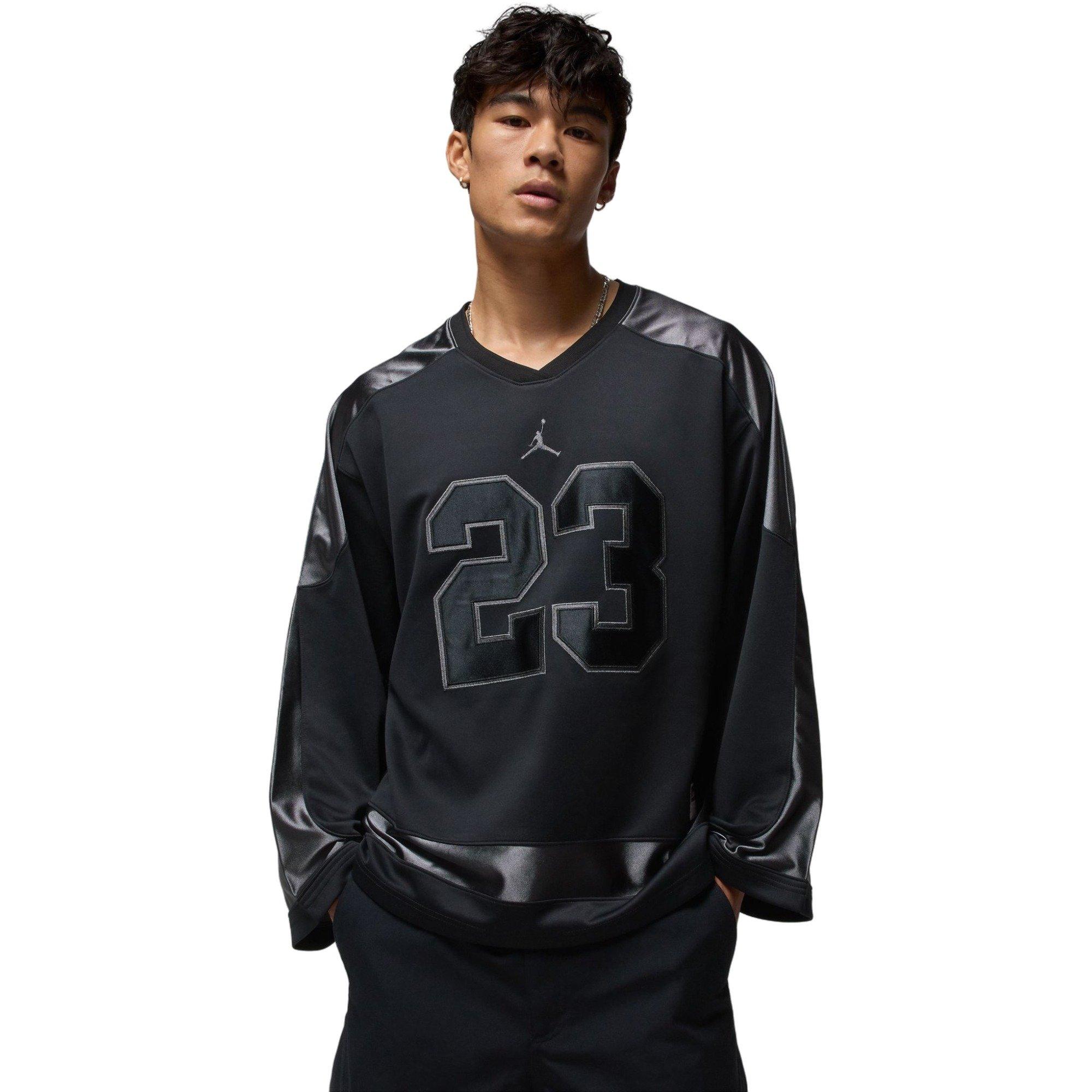 Jordan Men's Brooklyn Collegiate Hockey Jersey - BLACK Thumbnail View 1