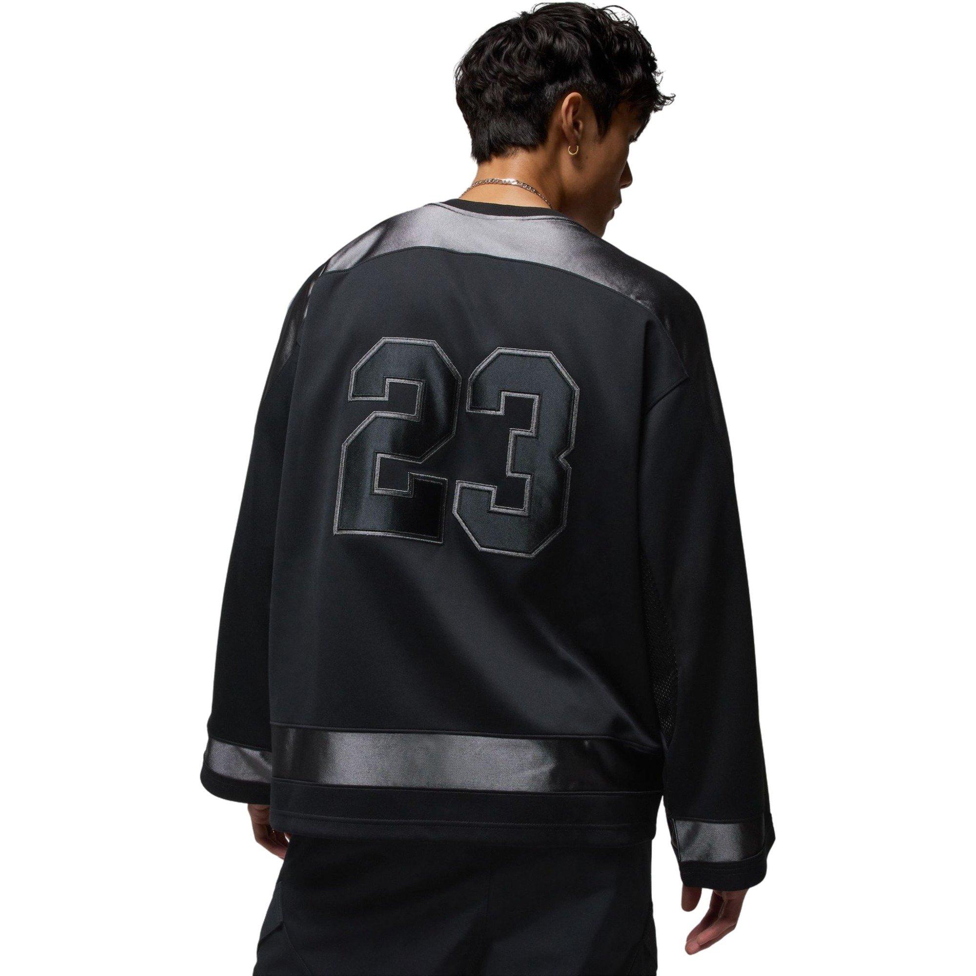 Jordan Men's Brooklyn Collegiate Hockey Jersey - BLACK Thumbnail View 2