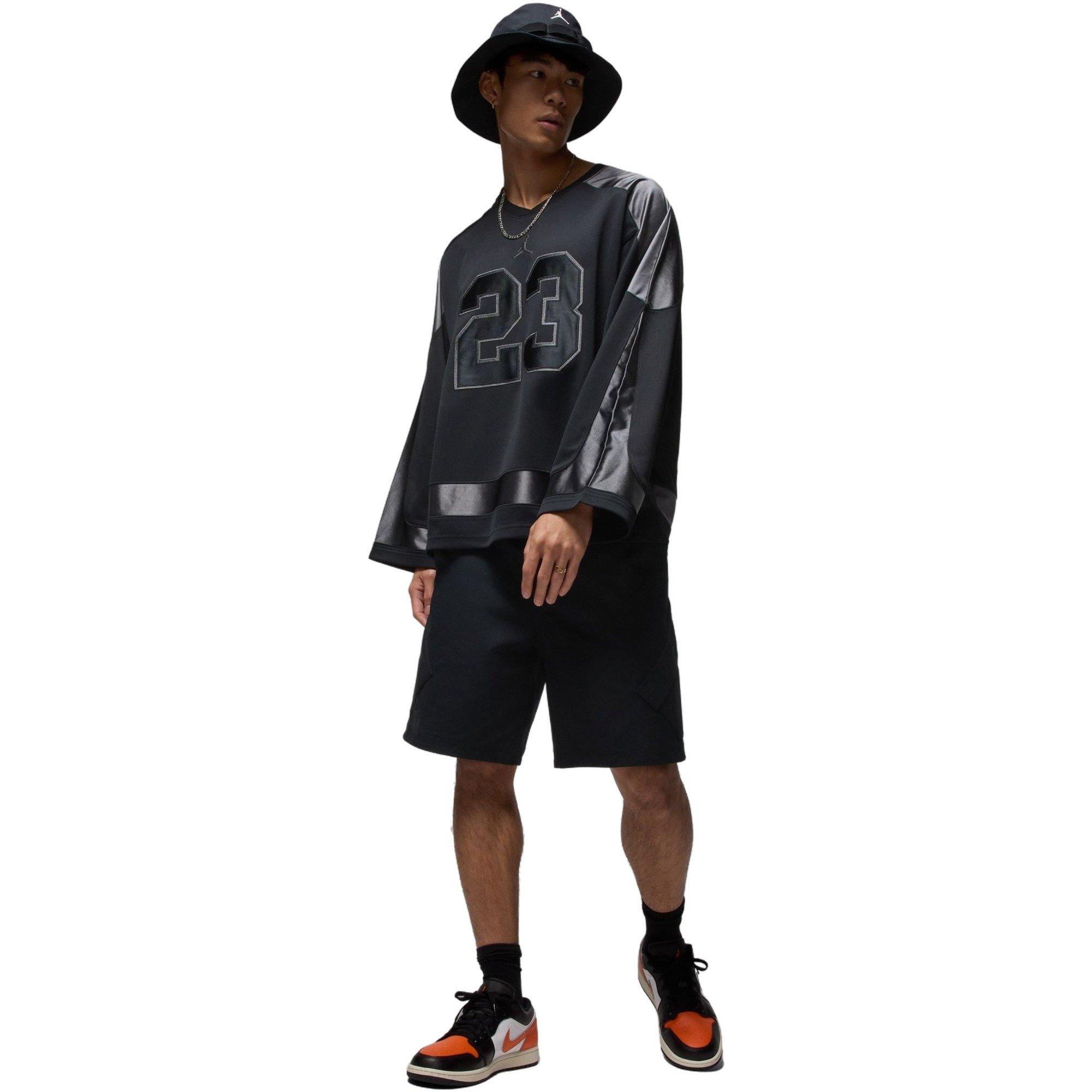 Jordan Men's Brooklyn Collegiate Hockey Jersey - BLACK Thumbnail View 7