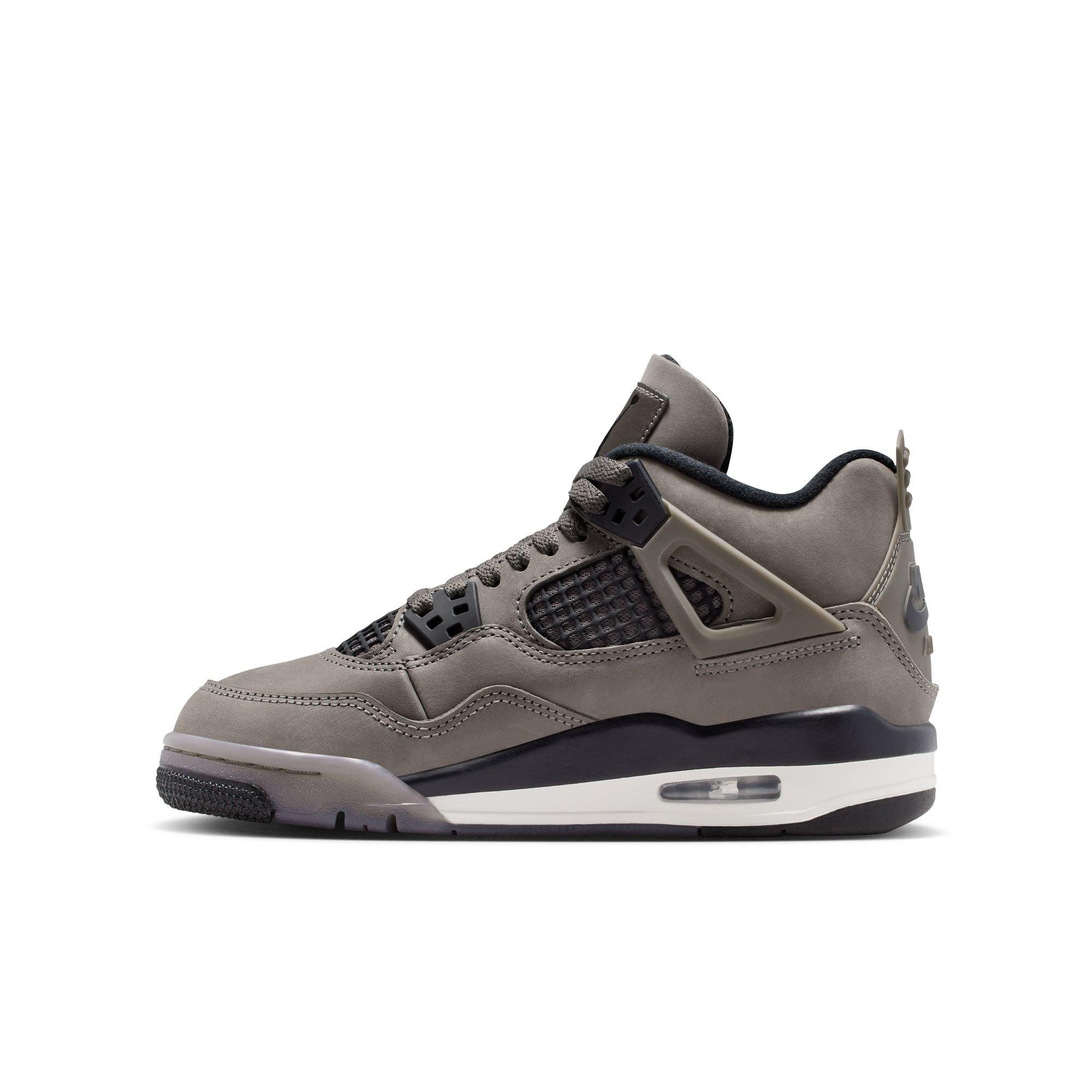 Jordan 4 Retro Grade School Kids' "Cave Stone and Black" Shoe