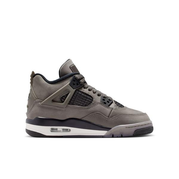 Jordan 4 Retro "Cave Stone and Black" Grade School Kids' Shoe