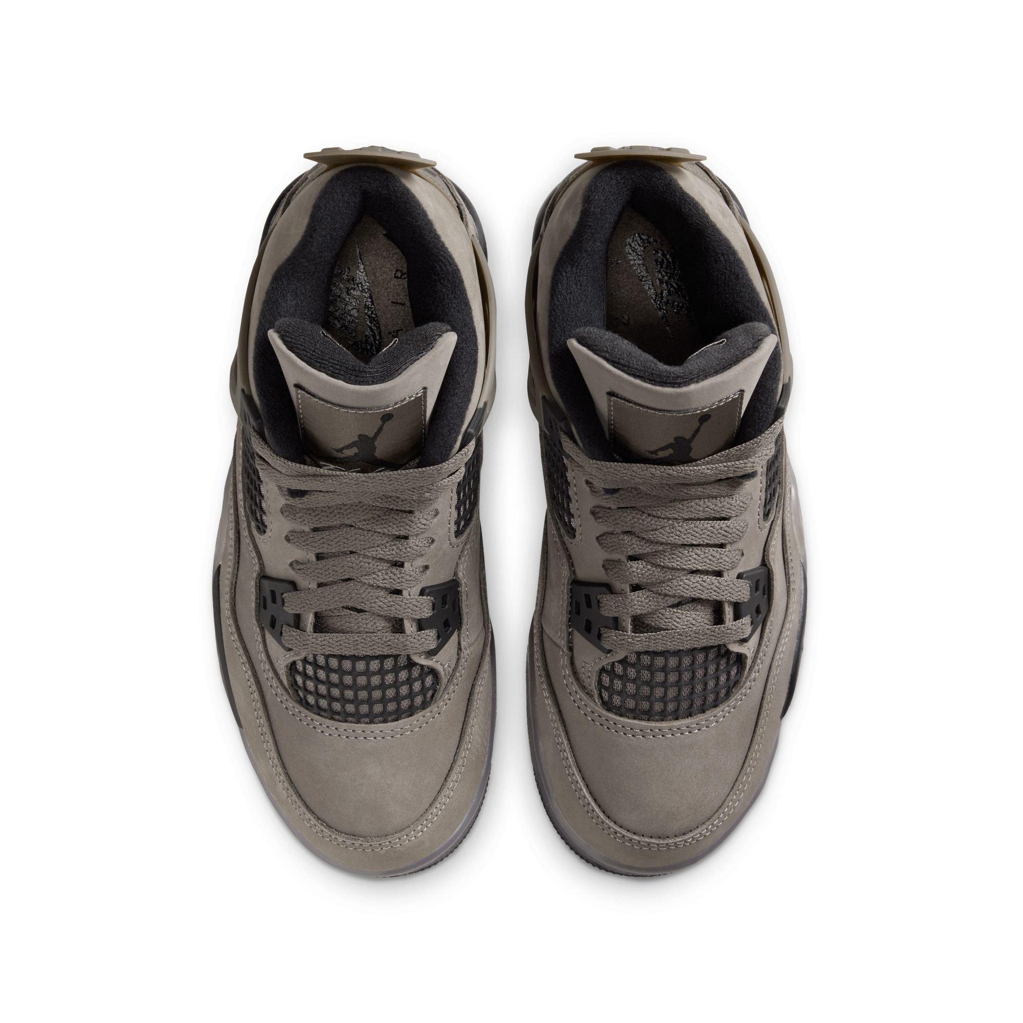 Jordan 4 Retro Grade School Kids' "Cave Stone and Black" Shoe