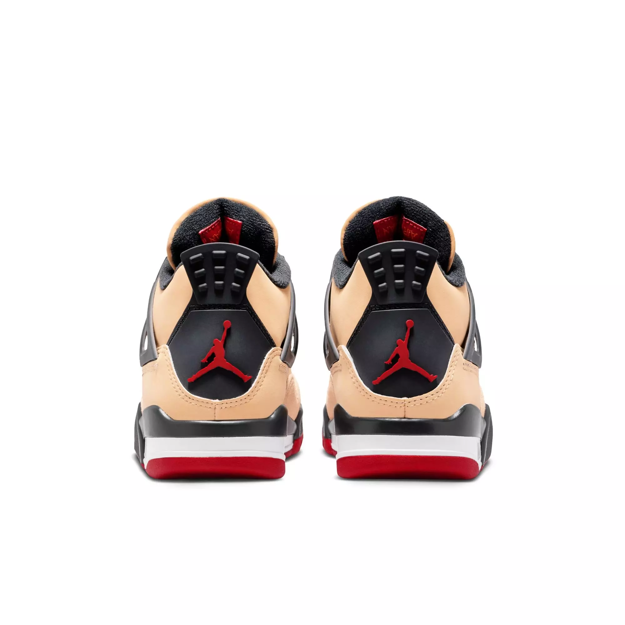 Jordan 4 Retro "Pizza" Grade School Kids' Shoe - SESAME/FIRE RED/BLACK