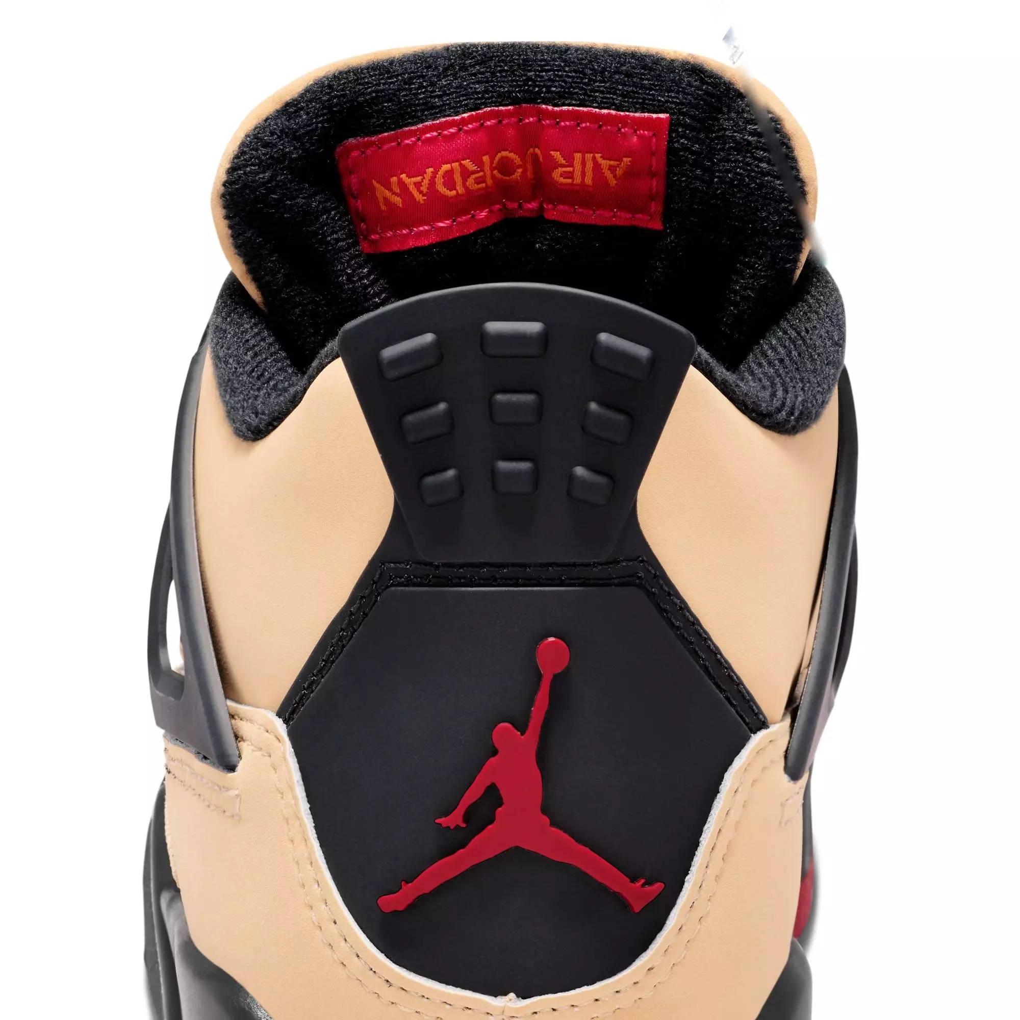 Jordan 4 Retro "Pizza" Grade School Kids' Shoe - SESAME/FIRE RED/BLACK