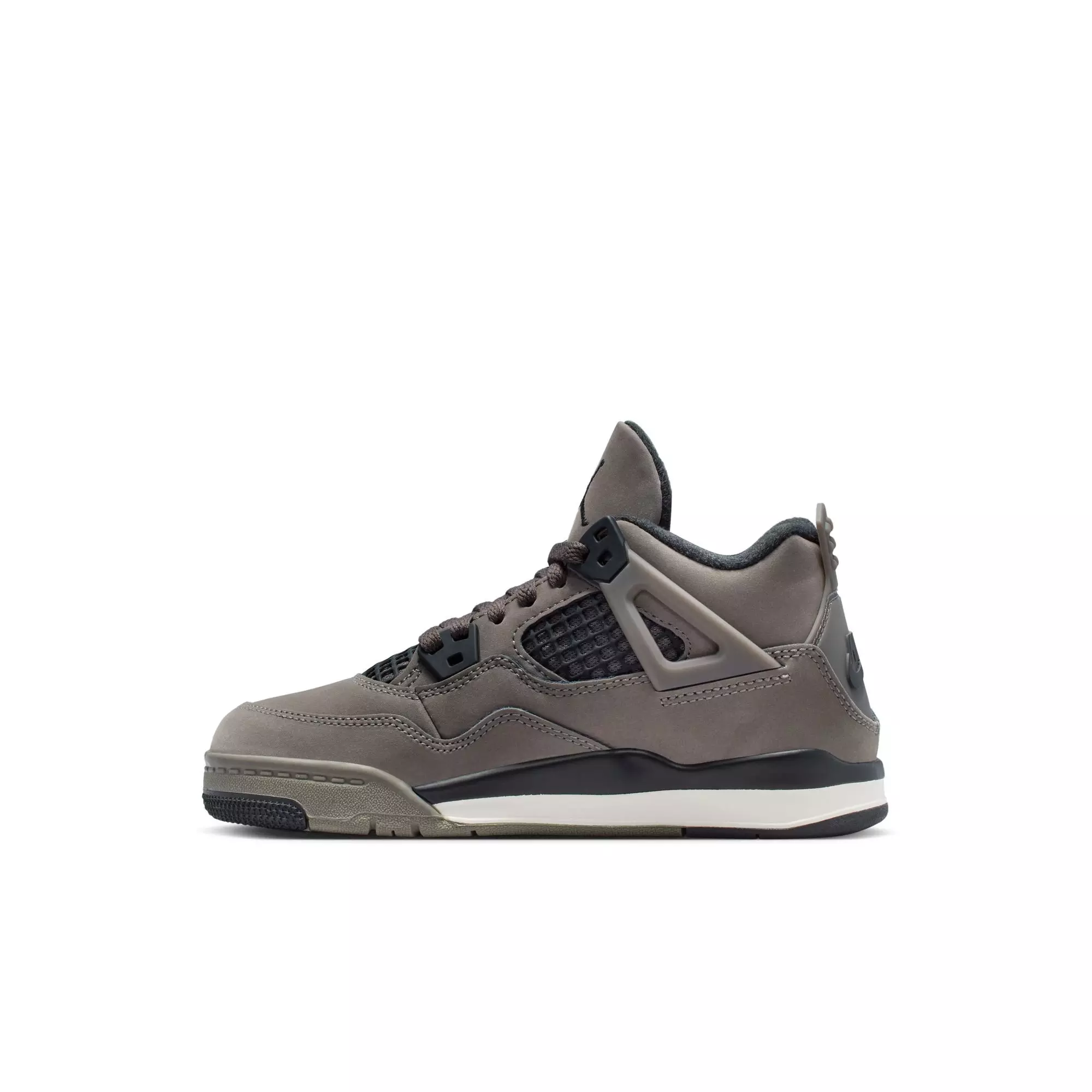 Jordan 4 Retro "Cave Stone and Black" Preschool Kids' Shoe - CAVE STONE/BLACK