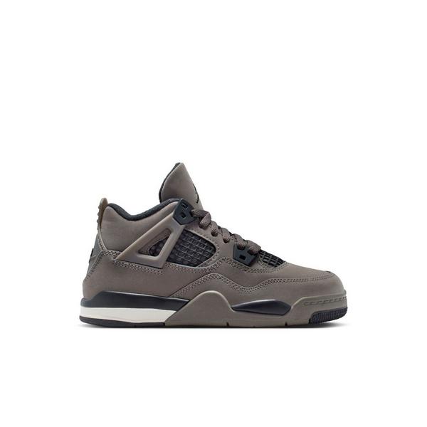 Jordan 4 Retro "Cave Stone and Black" Preschool Kids' Shoe