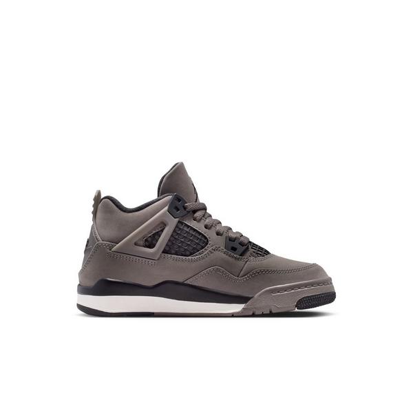 Jordan 4 Retro "Cave Stone and Black" Preschool Kids' Shoe