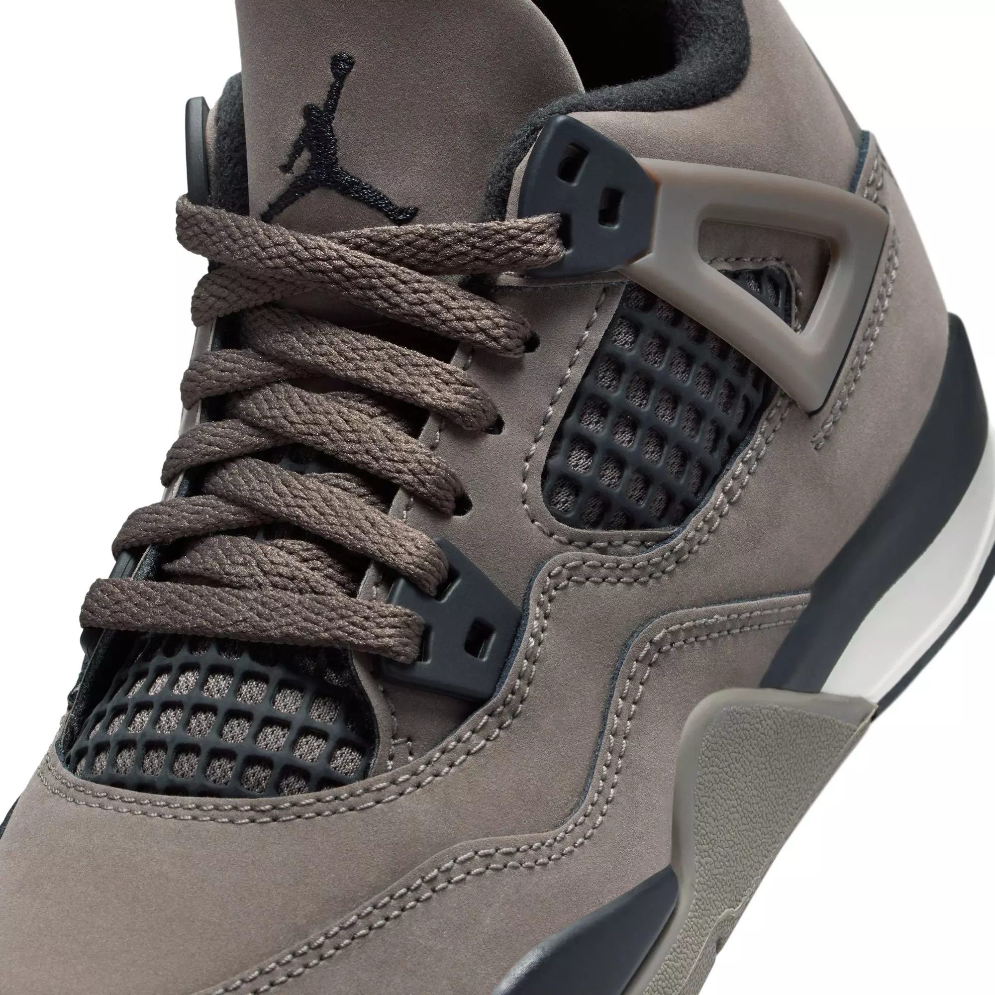 Jordan 4 Retro "Cave Stone and Black" Preschool Kids' Shoe - CAVE STONE/BLACK