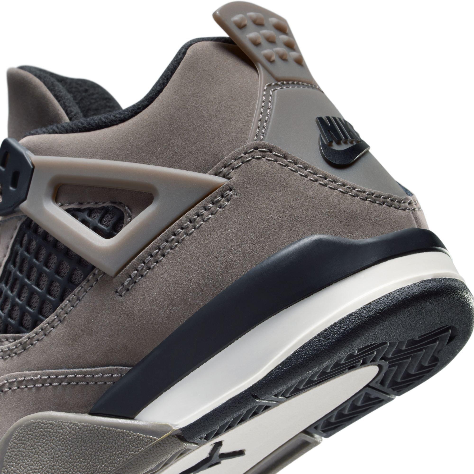 Jordan 4 Retro Preschool Kids' "Cave Stone and Black" Shoe