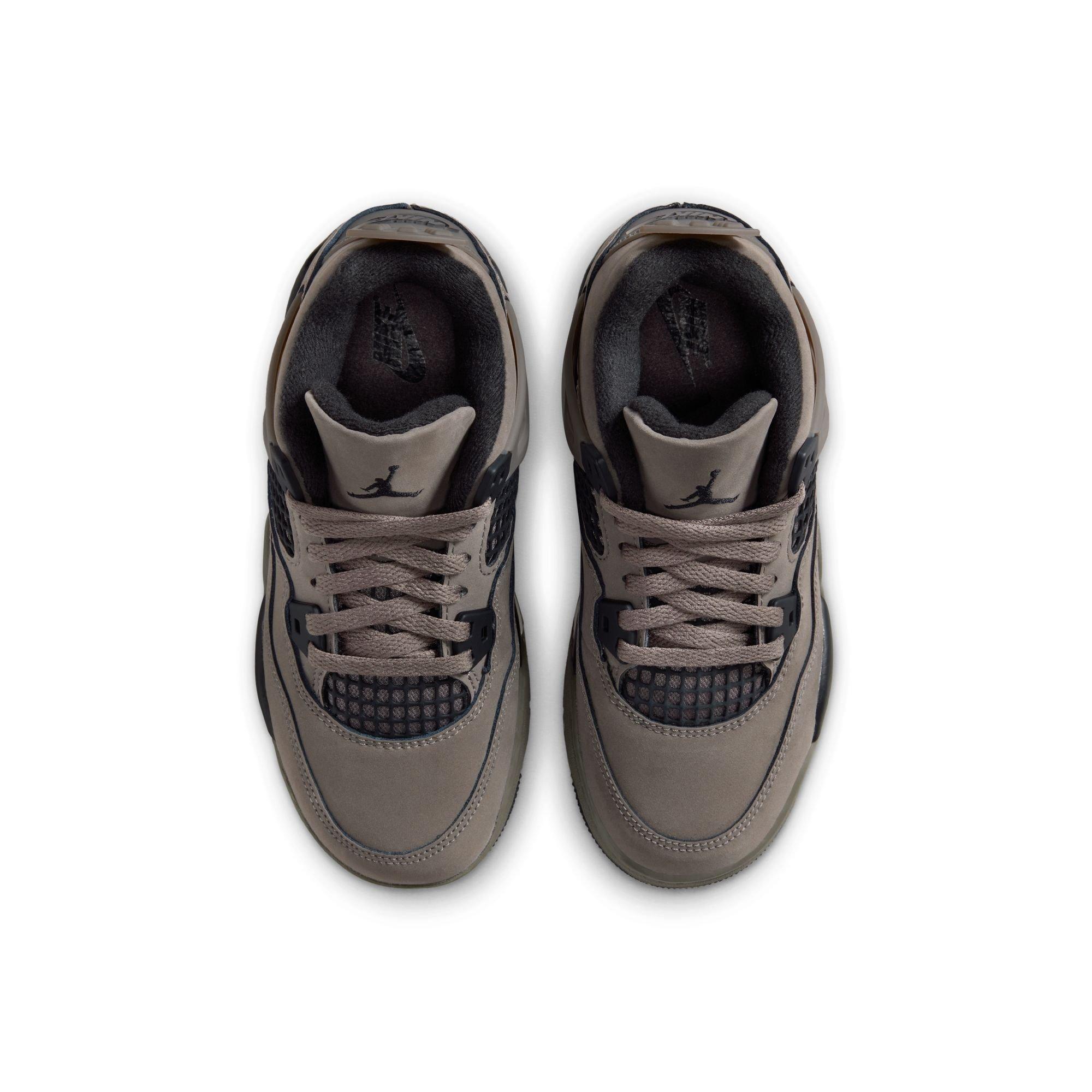Jordan 4 Retro Preschool Kids' "Cave Stone and Black" Shoe