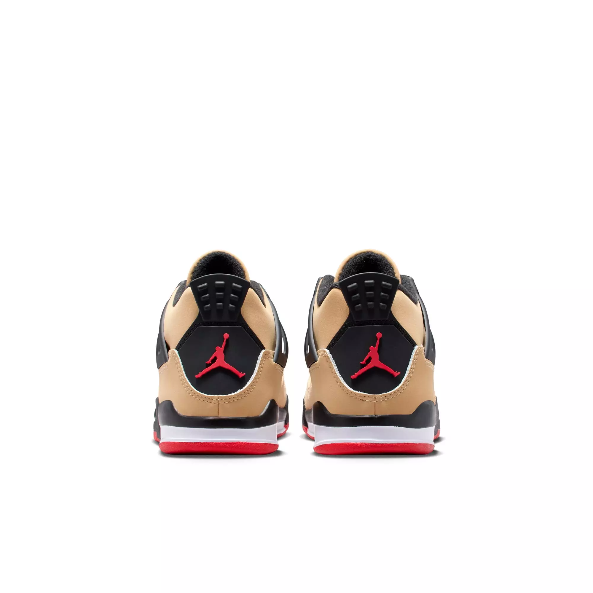 Jordan 4 Retro "Pizza" Preschool Kids' Shoe - SESAME/FIRE RED/BLACK