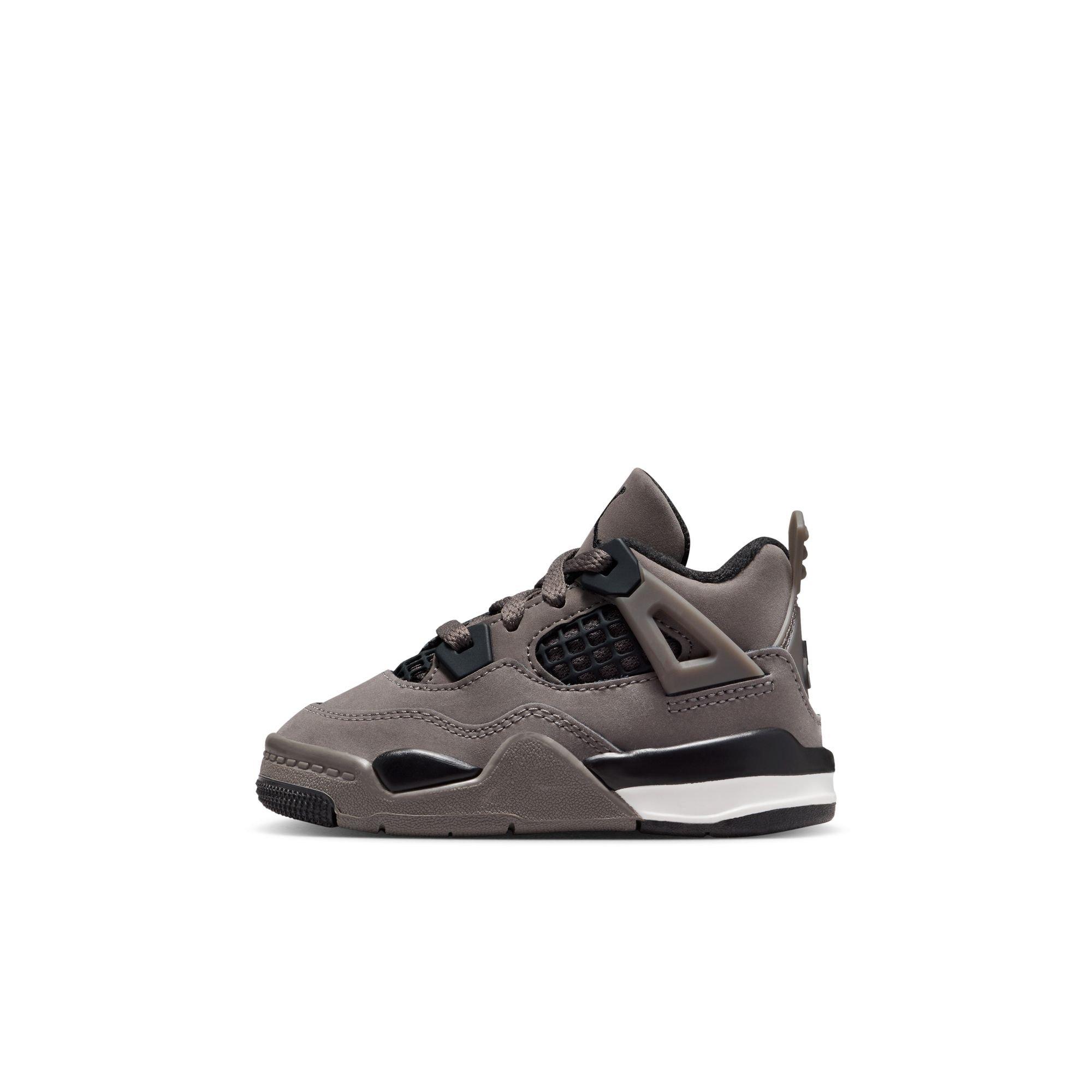 Jordan 4 Retro Toddler Kids' "Cave Stone and Black" Shoe