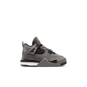Jordan 4 Retro "Cave Stone and Black" Toddler Kids' Shoe