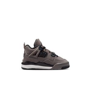 Jordan 4 Retro "Cave Stone and Black" Toddler Kids' Shoe