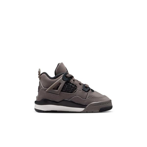 Jordan 4 Retro "Cave Stone and Black" Toddler Kids' Shoe