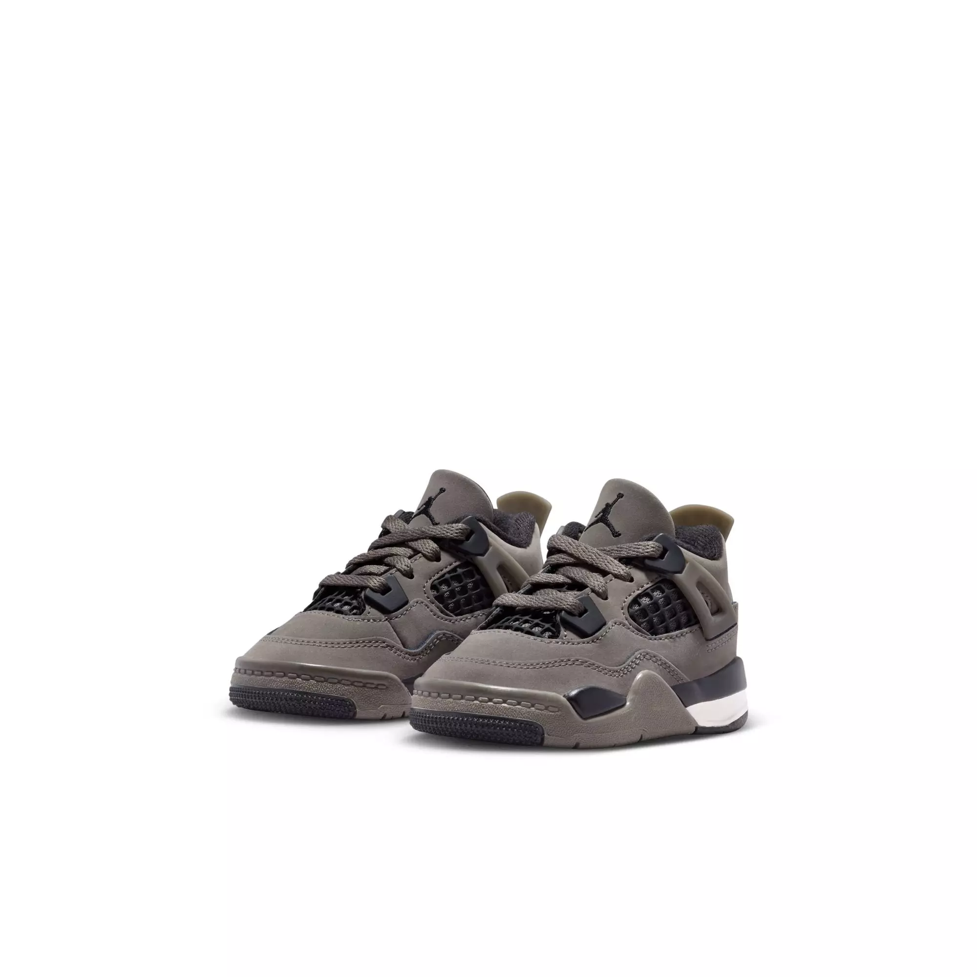 Jordan 4 Retro "Cave Stone and Black" Toddler Kids' Shoe