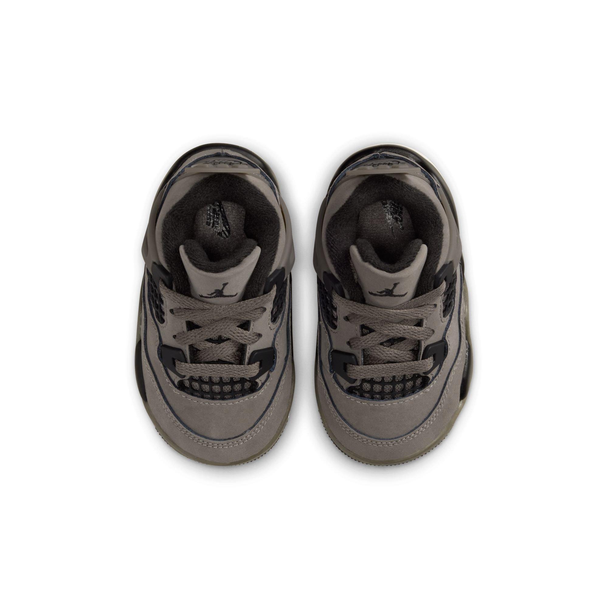 Jordan 4 Retro Toddler Kids' "Cave Stone and Black" Shoe