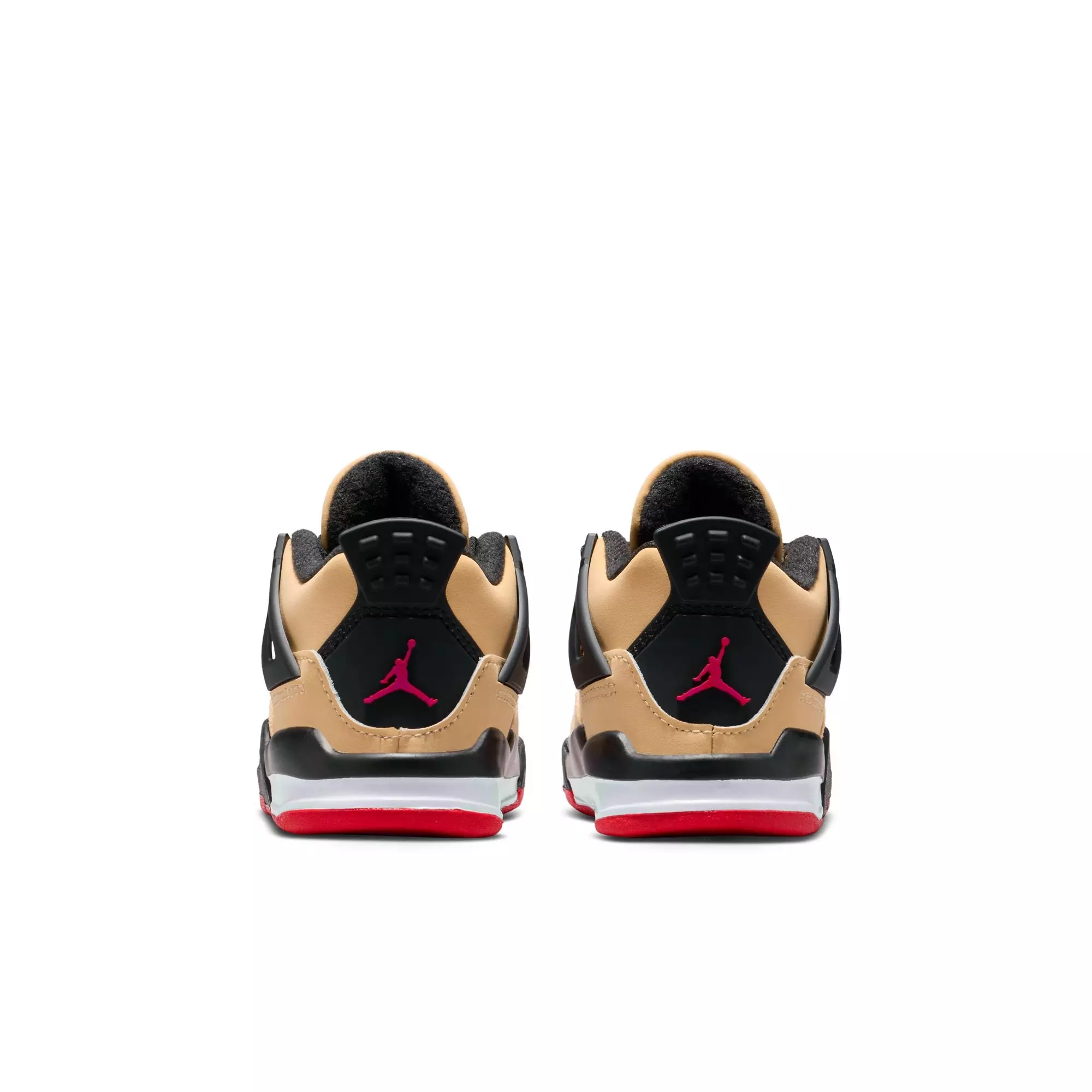 Jordan 4 Retro "Pizza" Toddler Kids' Shoe - SESAME/FIRE RED/BLACK