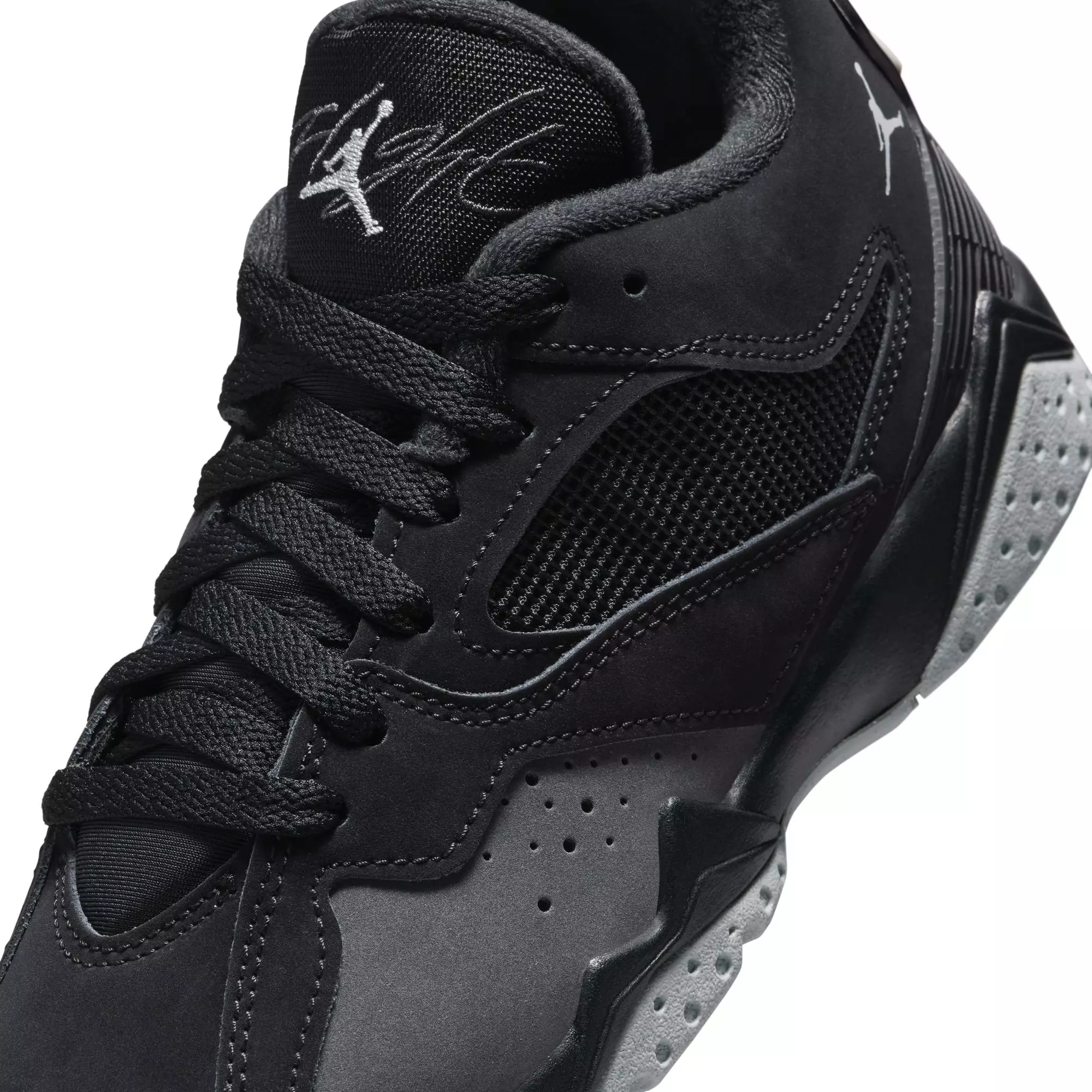 Jordan MVP 92 "Black/Wolf Grey/Anthracite" Grade School Boys' Shoe - BLACK