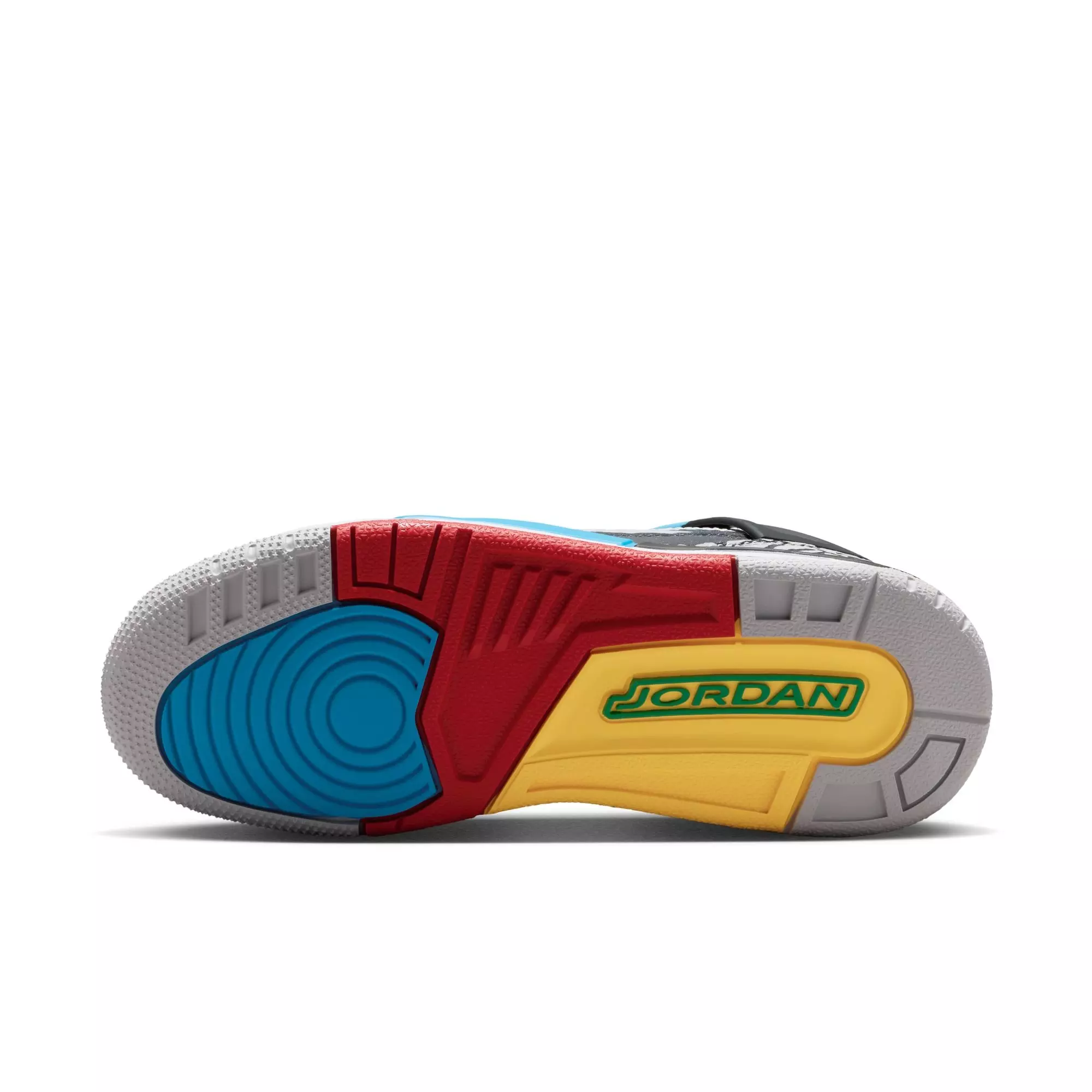 Jordan Spizike Low SE "Neutral Grey/Varsity Maize/Surf Blue" Grade School Boys' Shoe - GREY/BLUE/BLACK