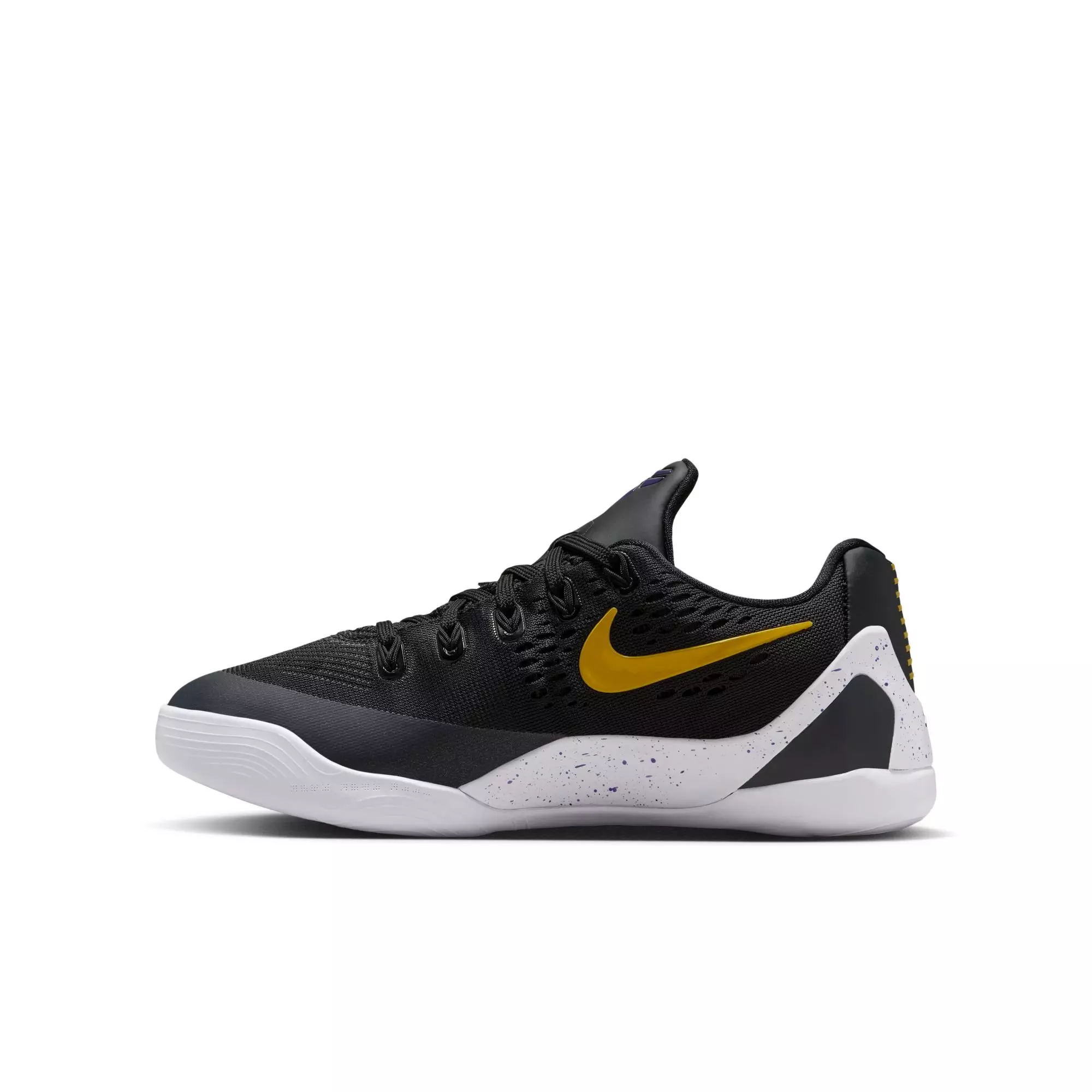 Nike Kobe IX "Black/Gold" Grade School Kids' Basketball Shoe - BLACK/UNIVERSITY GOLD/WHITE