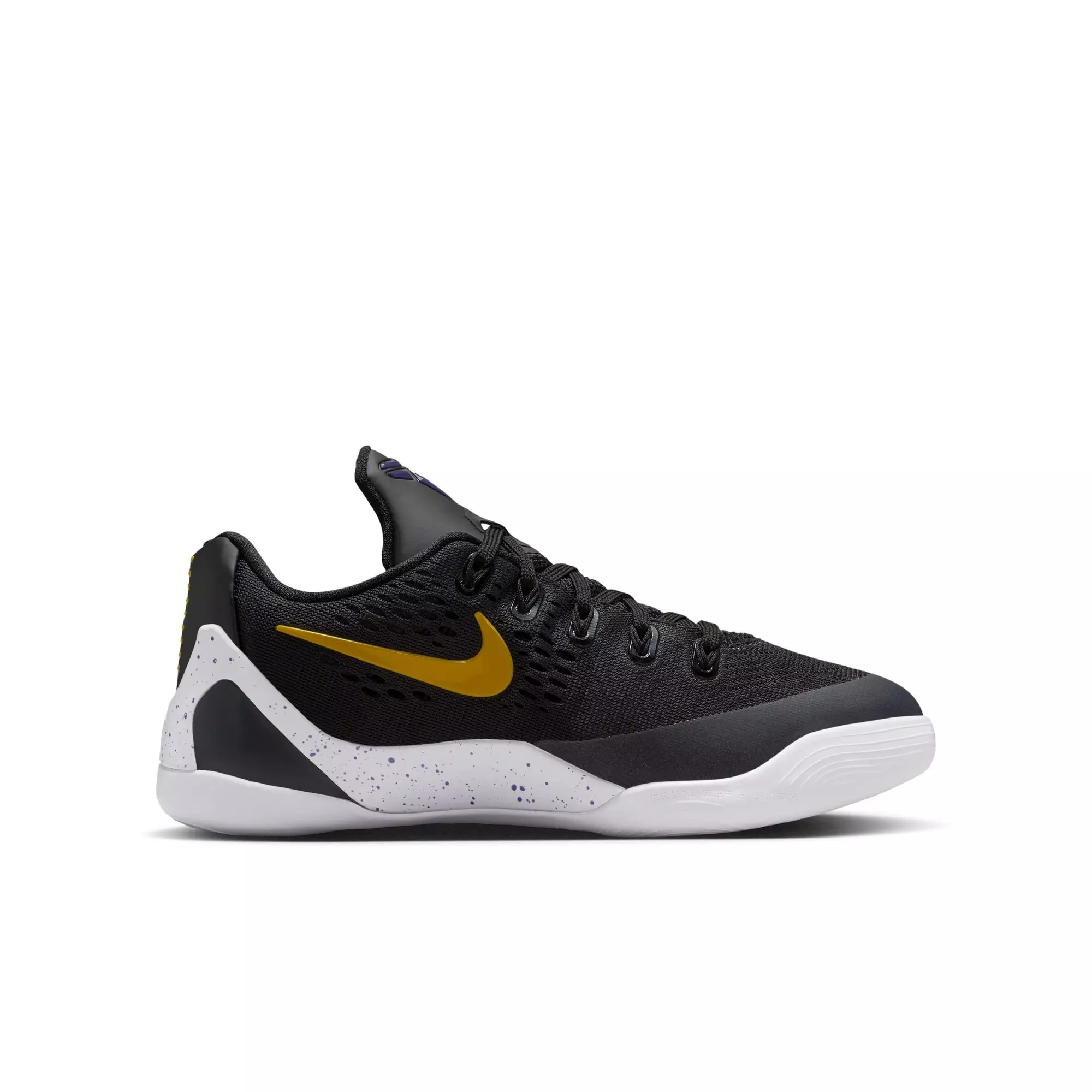 Nike Kobe IX "Black/Gold" Grade School Kids' Basketball Shoe - BLACK/UNIVERSITY GOLD/WHITE