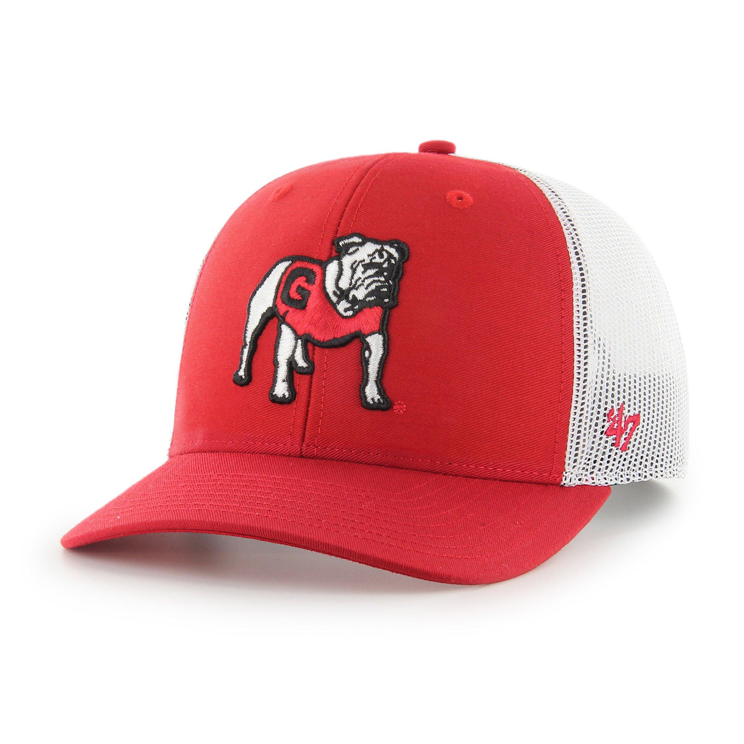 47 Georgia Bulldogs Ace Out Trucker Red Snapback Hat