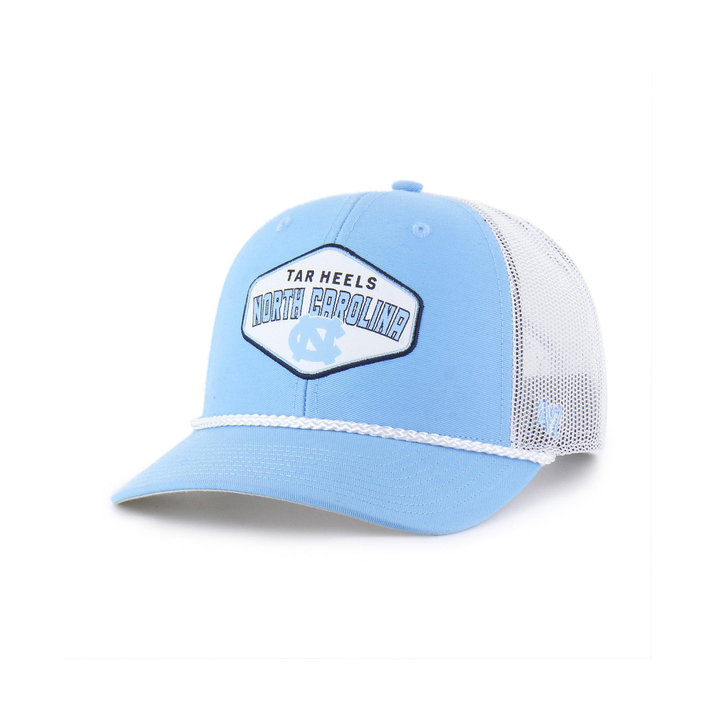 47 UNC Tar Heels Ace Out Light Blue Trucker Snapback Hat