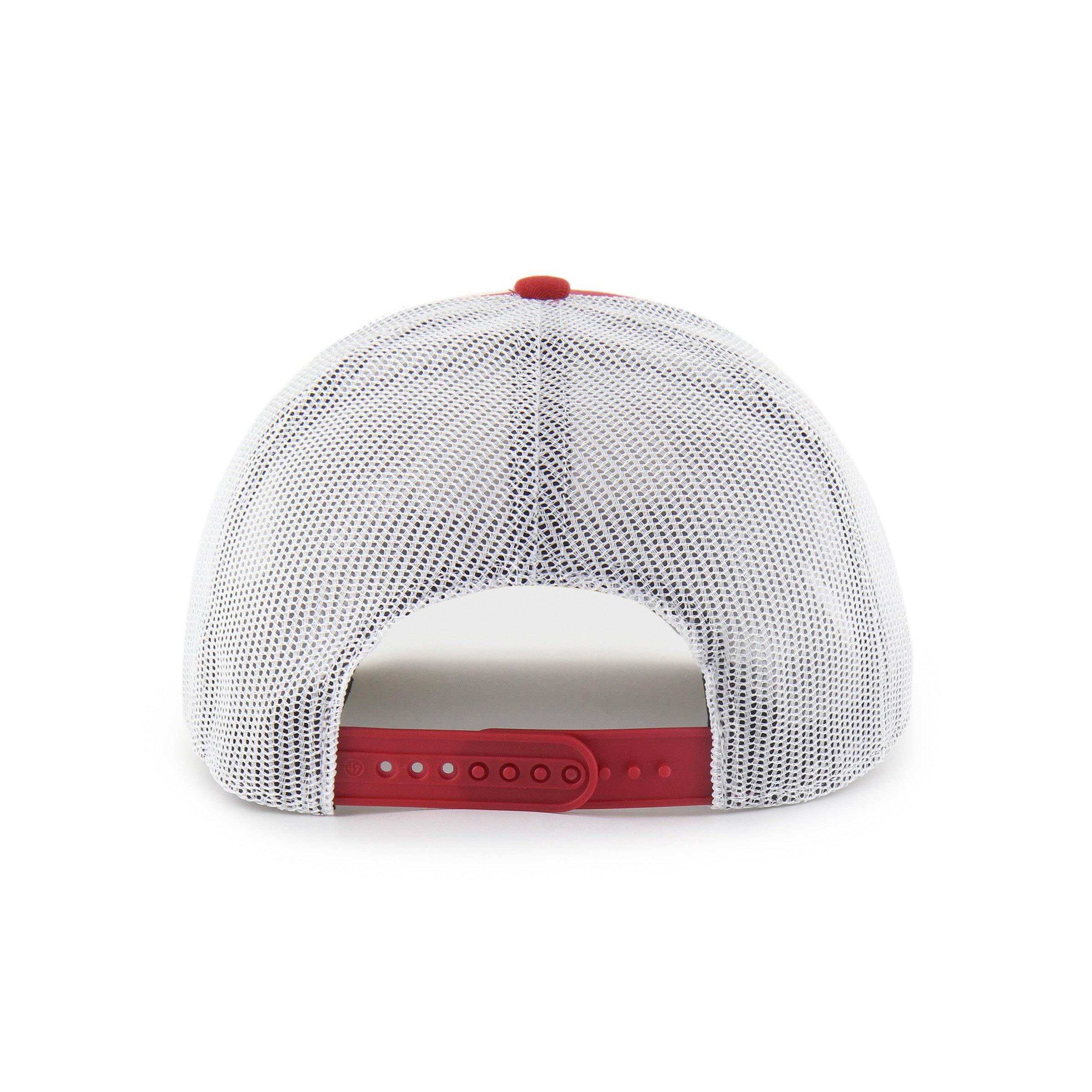 47 Oklahoma Sooners Ace Out Red Trucker Snapback Hat