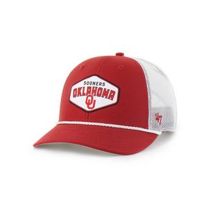 '47 Oklahoma Sooners Ace Out Trucker Snapback Hat-Red