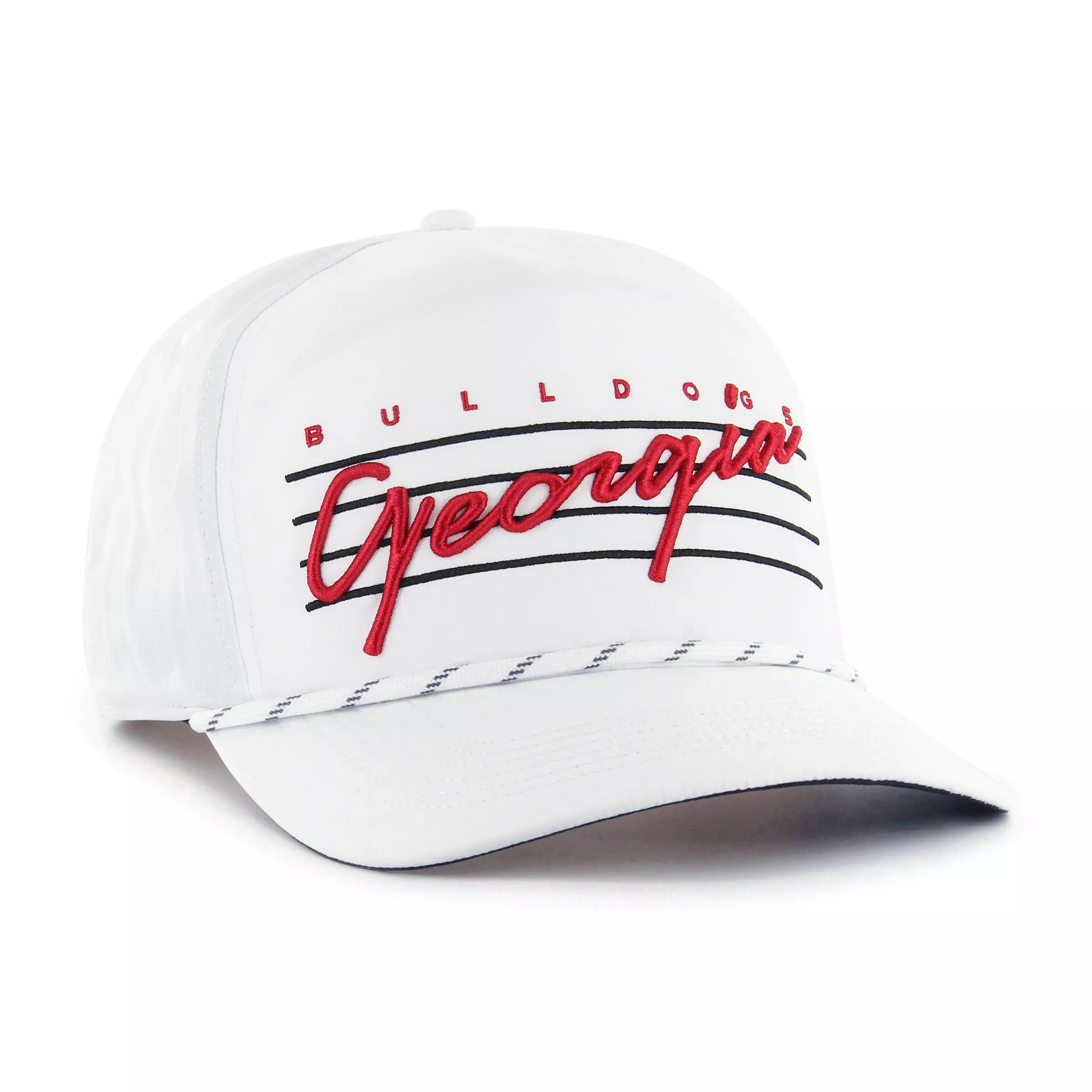 '47 Georgia Bulldogs Fairway Hitch Snapback Hat-White - WHITE