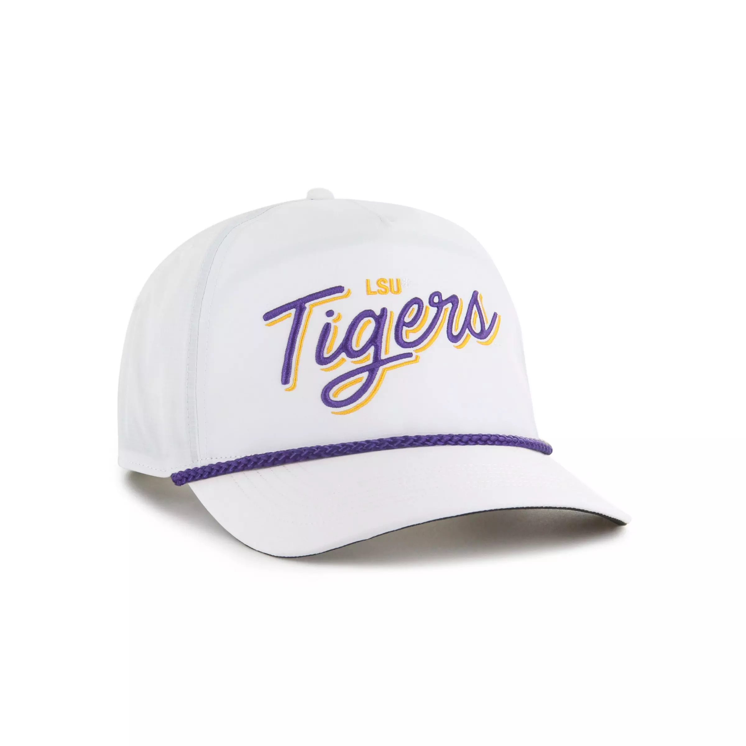 '47 LSU Tigers Fairway Hitch Snapback Hat-White - WHITE