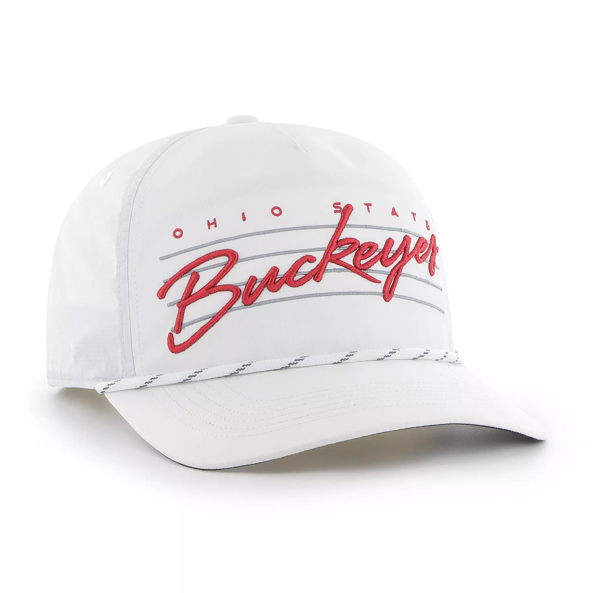 '47 Ohio State Buckeyes Fairway Hitch Snapback Hat-White - WHITE