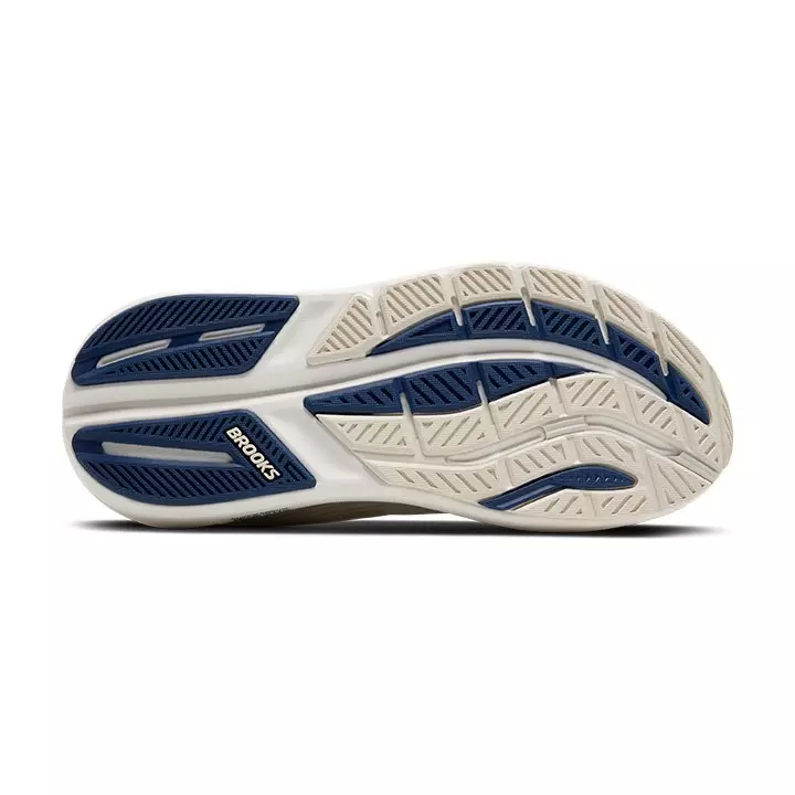 Brooks Ghost Max 3 "Coconut/Chateau/Navy" Men's Running Shoe - WHITE/BLUE