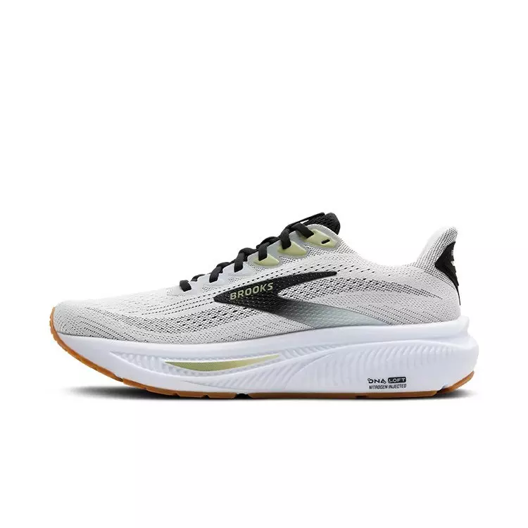 Brooks Ghost 17 "White/Pink Clay/Gecko" Men's Running Shoe - WHITE/BLACK/GREEN