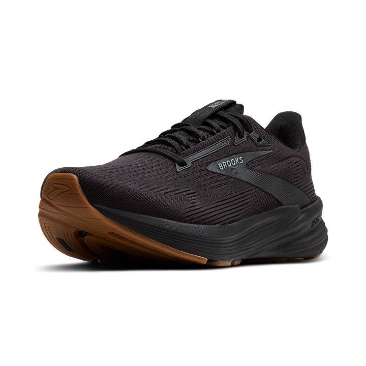 Brooks​ Revel 8 "Black/Gum" Men's Road Running Shoe - BLACK/GUM Thumbnail View 3