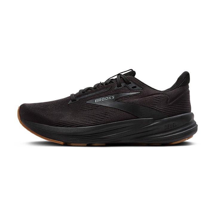 Brooks​ Revel 8 "Black/Gum" Men's Road Running Shoe - BLACK/GUM Thumbnail View 4