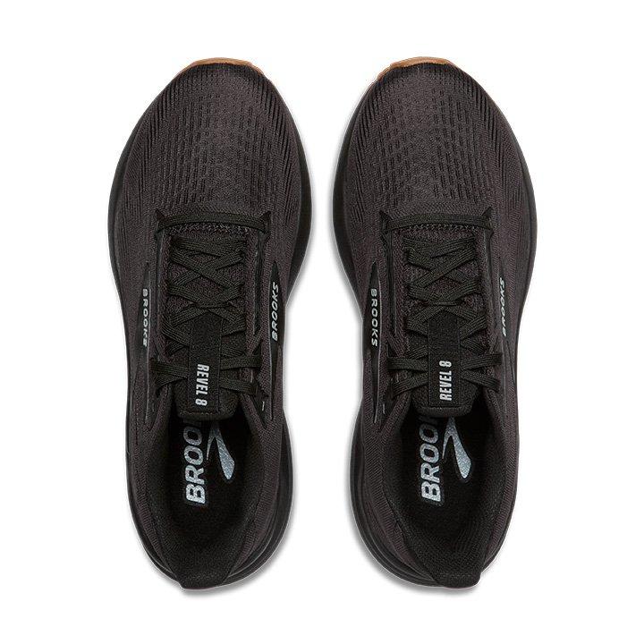 Brooks​ Revel 8 "Black/Gum" Men's Road Running Shoe - BLACK/GUM Thumbnail View 8