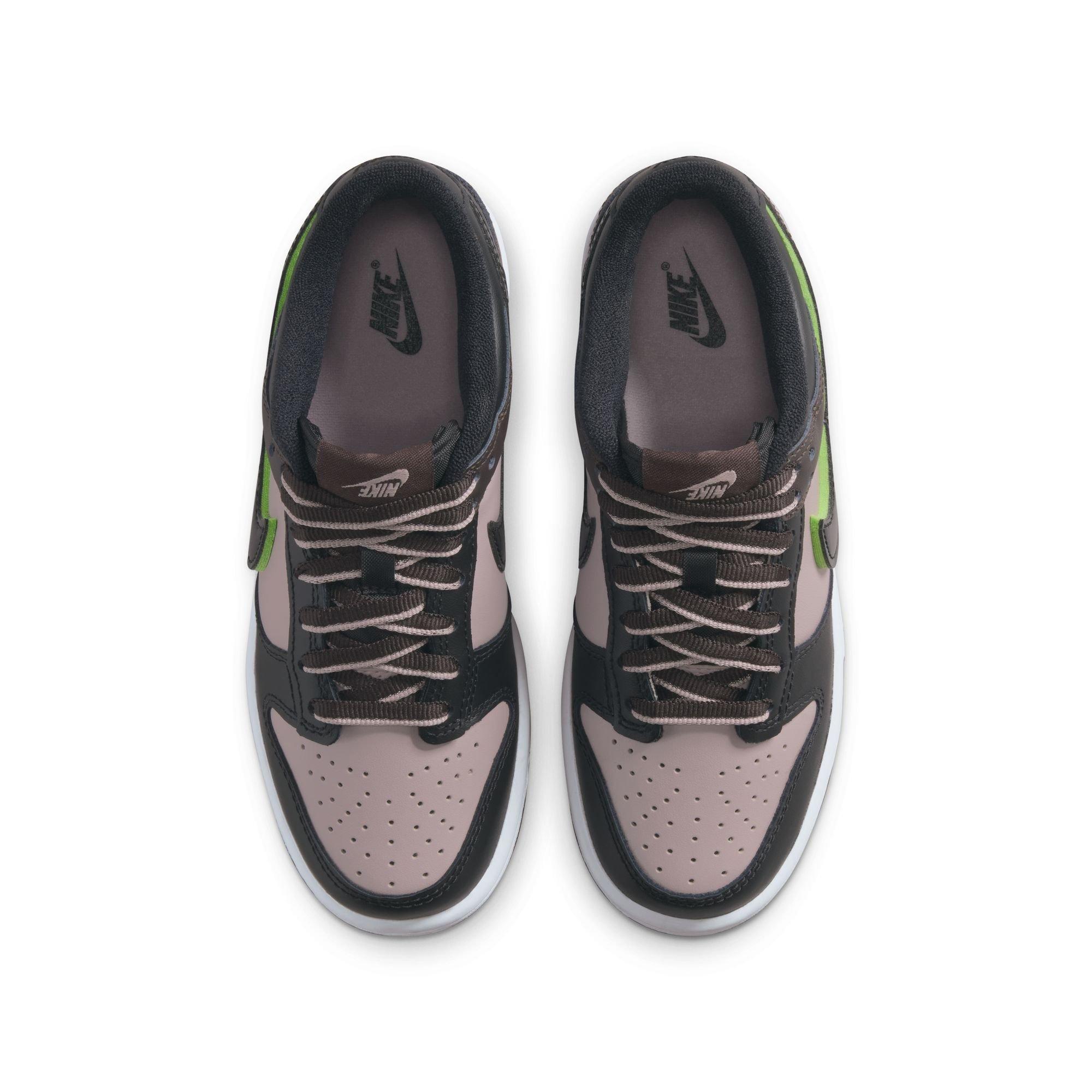 Nike Dunk Low SE Grade School Kids' "Particle Rose/Black/Velvet Brown/White" Shoe