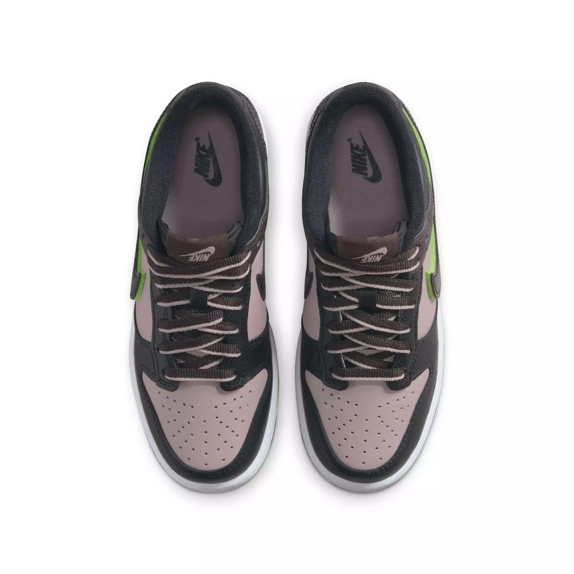 Nike Dunk Low SE "Particle Rose/Black/Velvet Brown/White" Grade School Kids' Shoe - PARTICLE ROSE