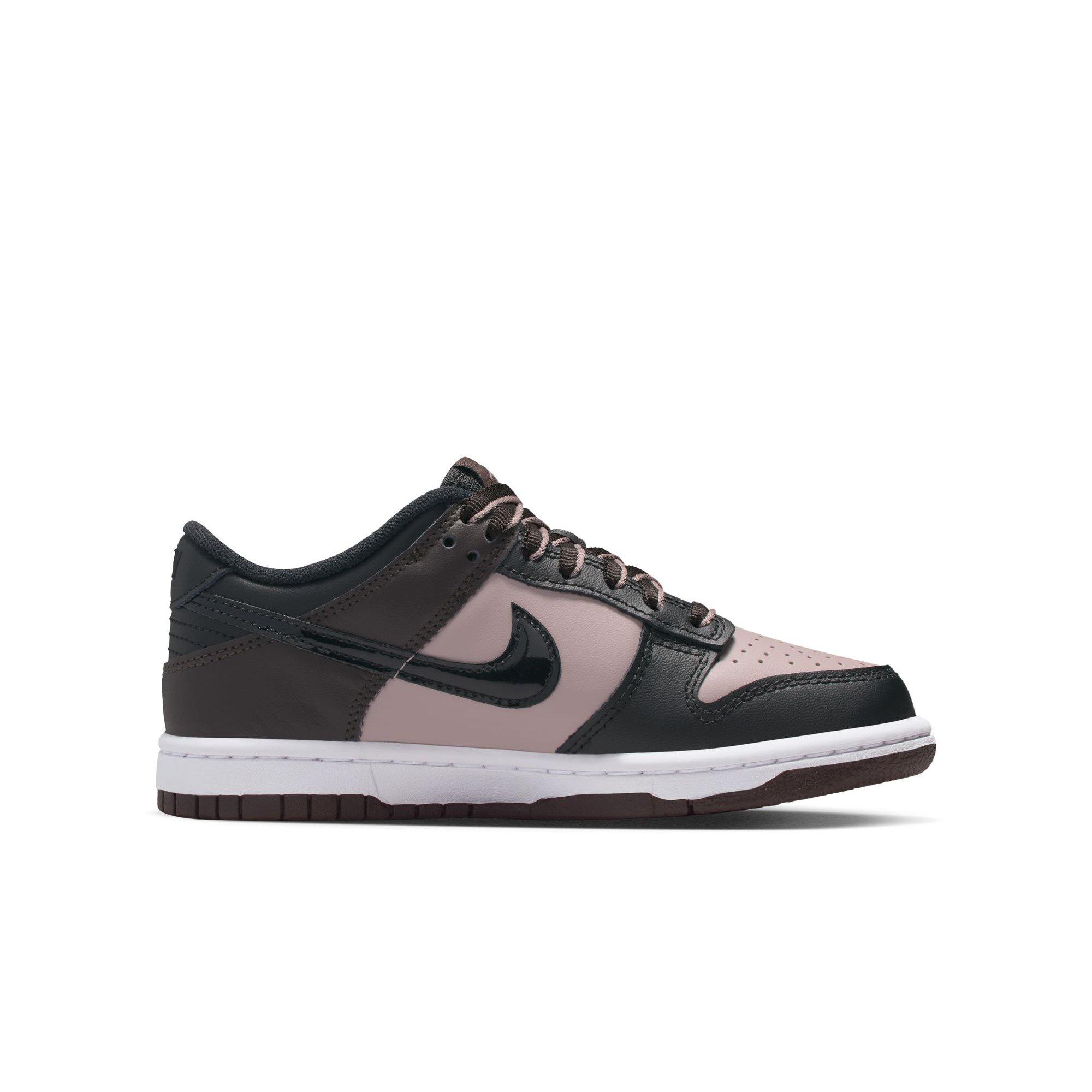 Nike Dunk Low SE Grade School Kids' "Particle Rose/Black/Velvet Brown/White" Shoe